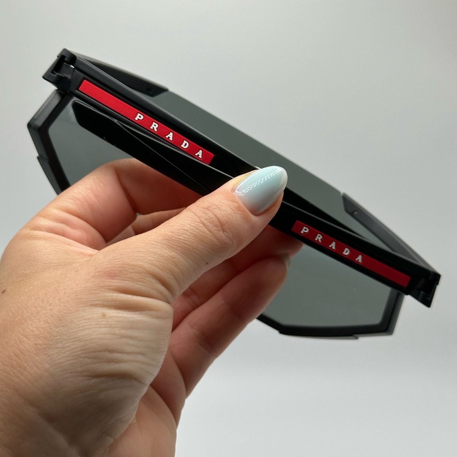 Prada PRADA Linea Rossa PS04WS DG070A Black Rubber/Dark BlueMirror Size ONE SIZE - 9 Thumbnail