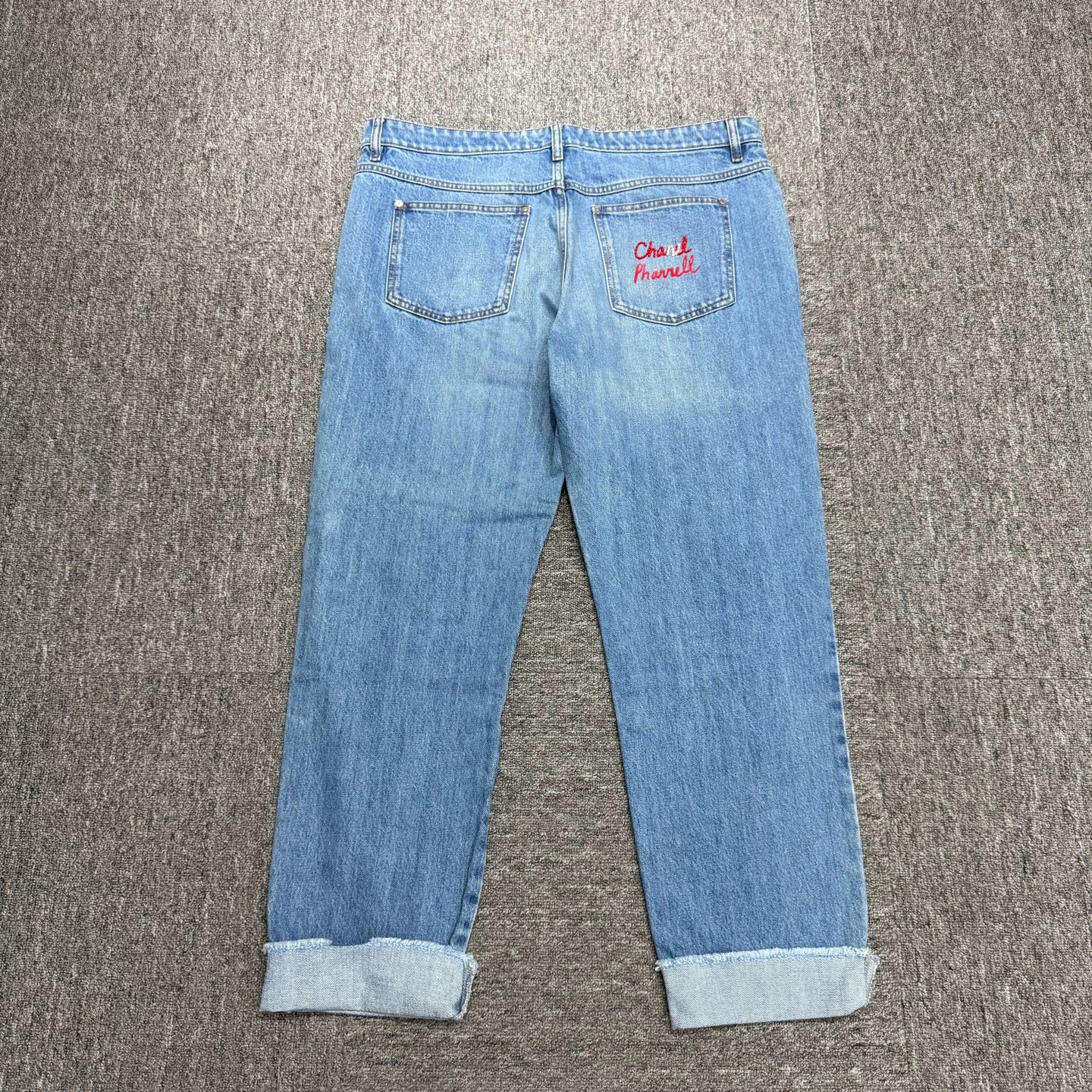 Chanel Chanel Pharrell Williams x Rhinestone Logo Jeans 48 Size 36" / US 14 / IT 50 - 5 Thumbnail