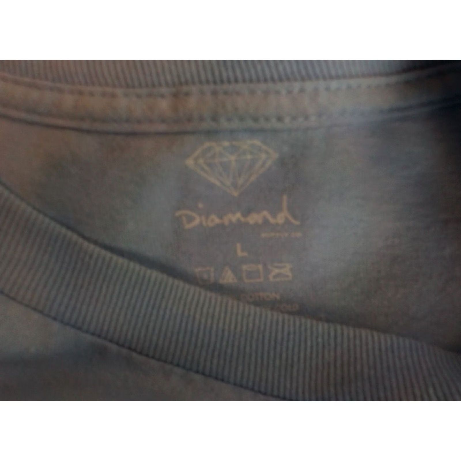 Diamond Supply Co. Diamond Supply Co Long Sleeve Crew Neck T Shirt Diamond Logo Light Blue Cotton L Mens Regular Size Large Size US L / EU 52-54 / 3 - 4 Thumbnail