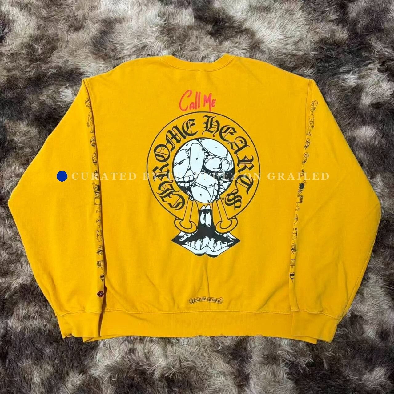 Chrome Hearts CHROME HEARTS YELLOW MATTY BOY HOODIE | Grailed