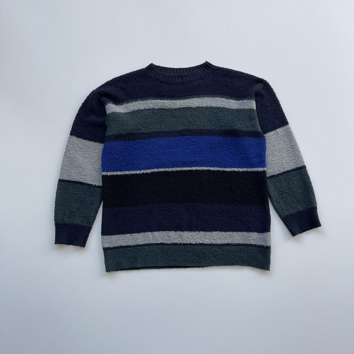 Japanese Brand × Sacai Sacai Resort 2017 Cotton Knit Sweater Unisex Colorblock Rare Size US L / EU 52-54 / 3 - 1 Thumbnail