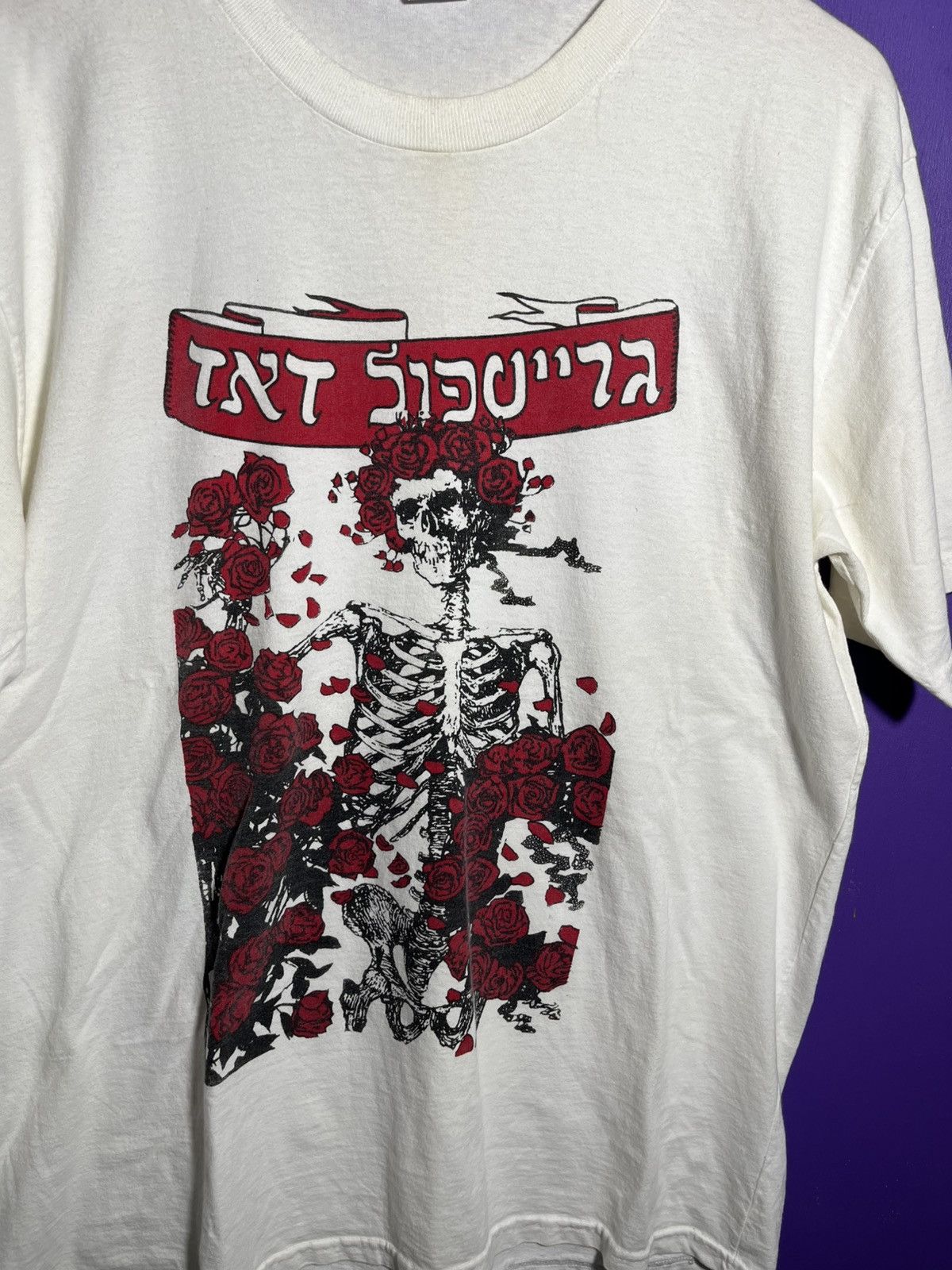 Band Tees × Grateful Dead × Vintage Vintage 90s Grateful Dead big Bertha Hebrew t-shirt Size US XL / EU 56 / 4 - 3 Thumbnail