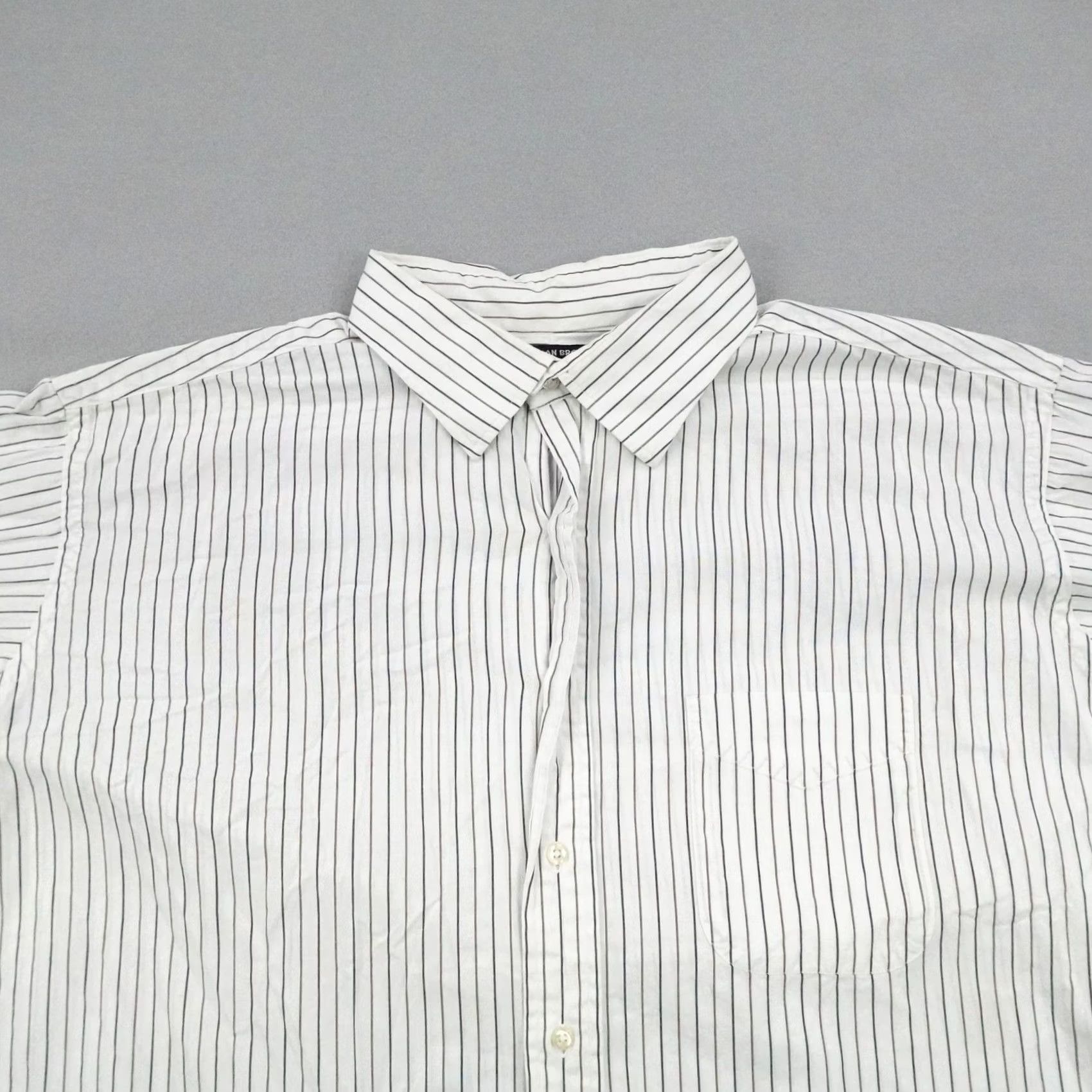 Vintage VINTAGE Gitman Bros Shirt Mens 3XL White Striped Button-Up Frontier 19-35 Big & Tall Long Sleeve Collared 100% Cotton Relaxed Mens Size US XXL / EU 58 / 5 - 2 Thumbnail