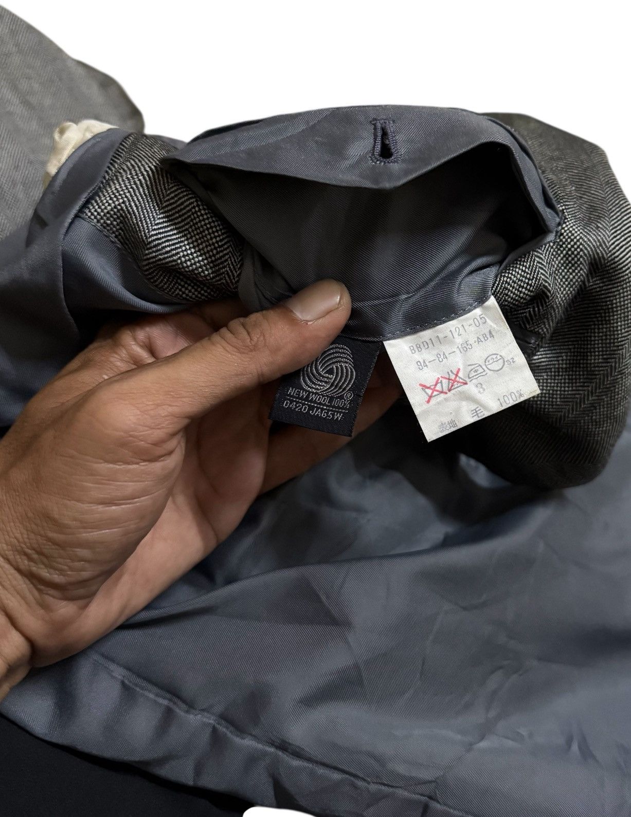 Burberry Burberrys Blazers Grey Vintage Size 38L - 6 Thumbnail