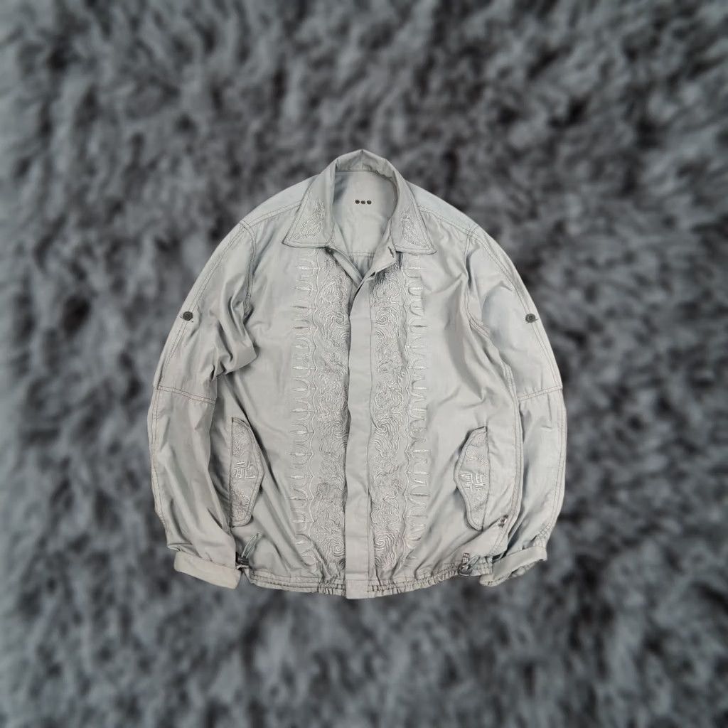 Maharishi VINTAGE Maharishi Cotton Japan Embroidered Logo Bomber Jacket Mens M Ashen gray Embroidered Logo 90s Army Designer Bomber Jacket Size US M / EU 48-50 / 2 - 1 Thumbnail