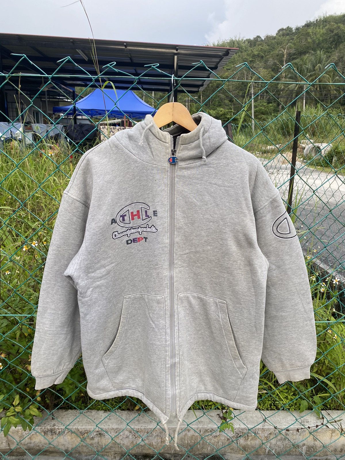 Champion Distressed Vintage Champion product DEPT baggy hoodies Size US L / EU 52-54 / 3 - 2 Thumbnail