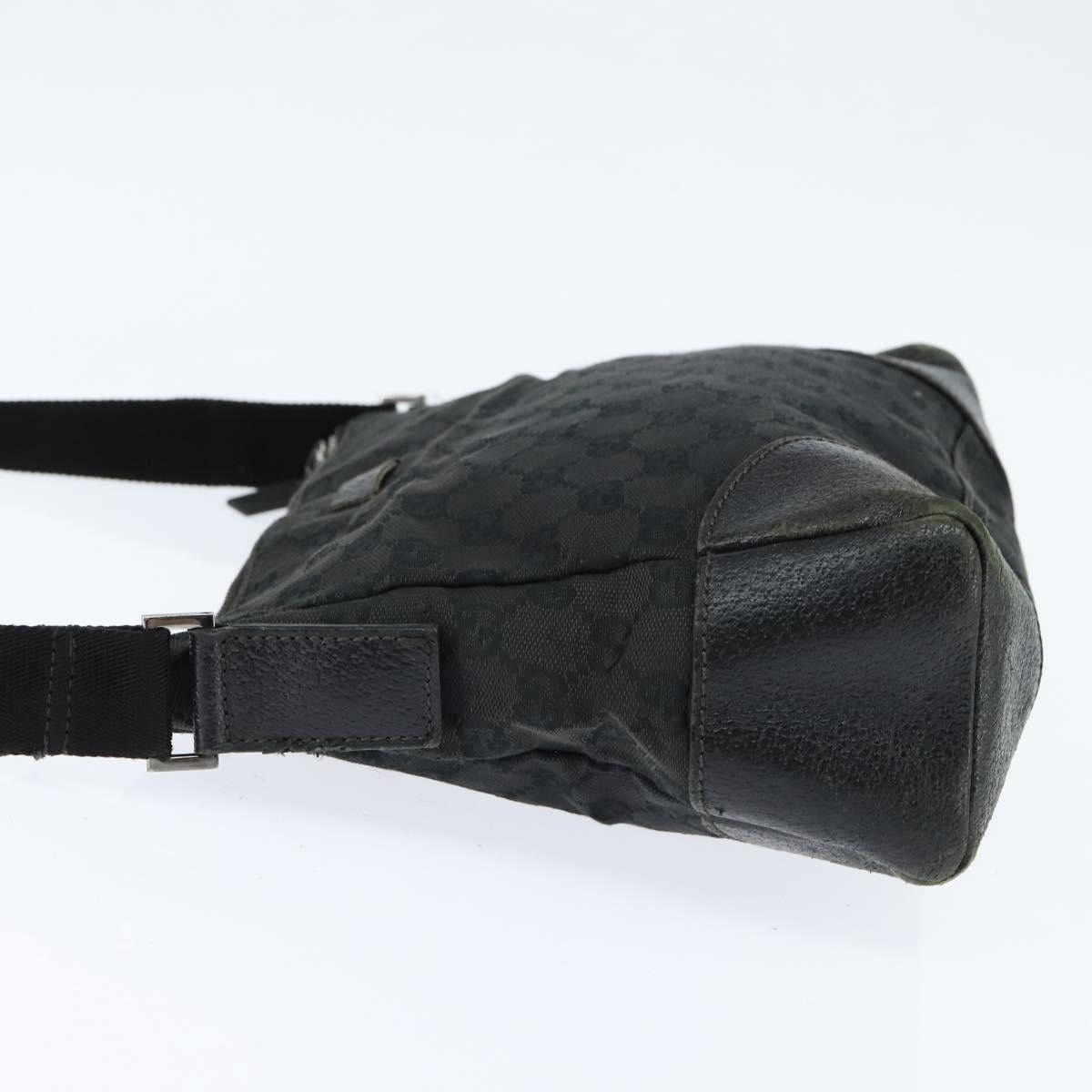 Gucci GUCCI GG Canvas Shoulder Bag Black Silver Size ONE SIZE - 4 Thumbnail