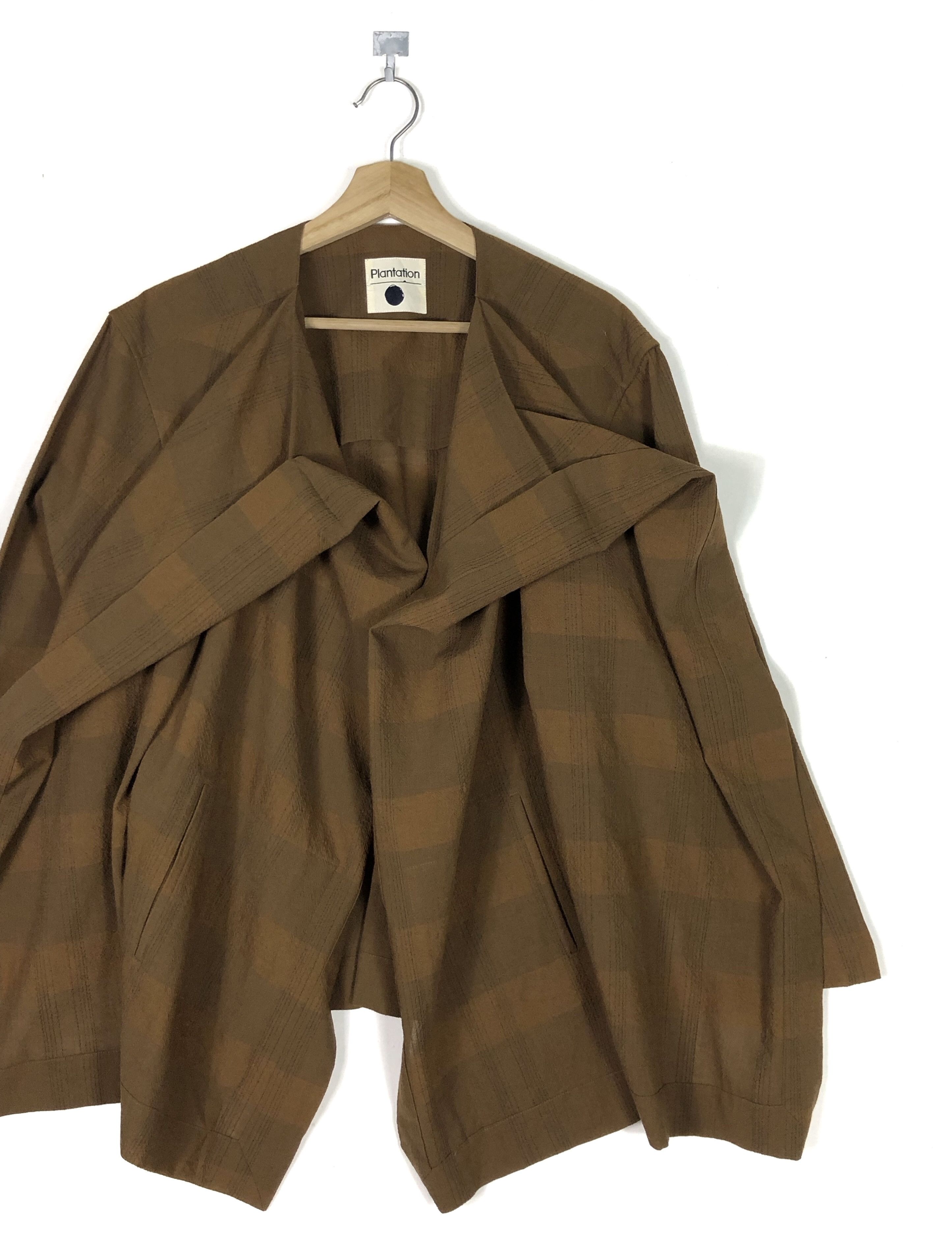 Issey Miyake RARE🔥AW1991 PLANTATION BUTTONLESS WOOL DOUBLE WINGS COAT Size M / US 6-8 / IT 42-44 - 5 Thumbnail
