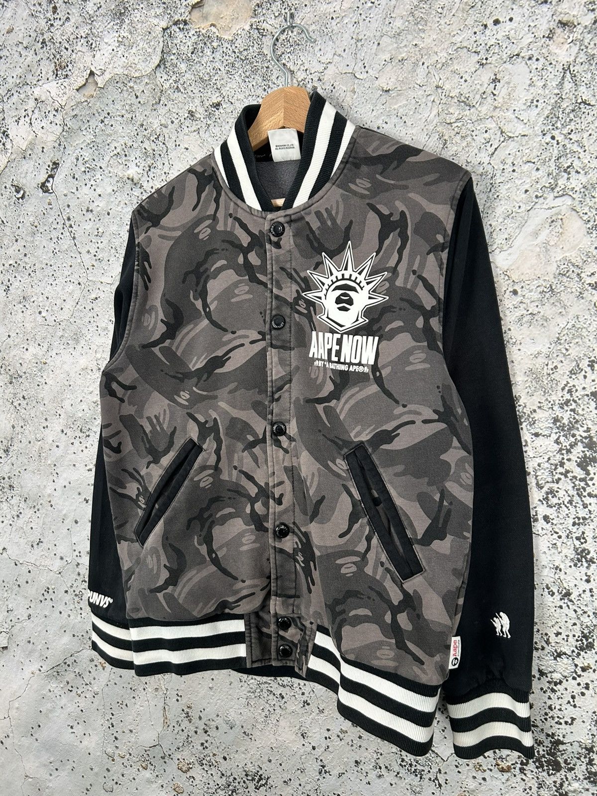 Aape Vintage Aape Now by A Bathing Ape Camo Military Varsity Hype Size US M / EU 48-50 / 2 - 2 Thumbnail
