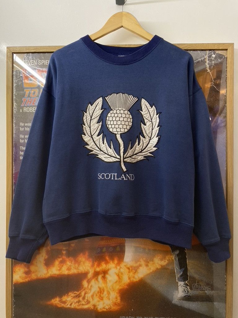 Nike 90s Vintage Nike Scotland Thistle Patch Sweatshirt Size US S / EU 44-46 / 1 - 1 Thumbnail
