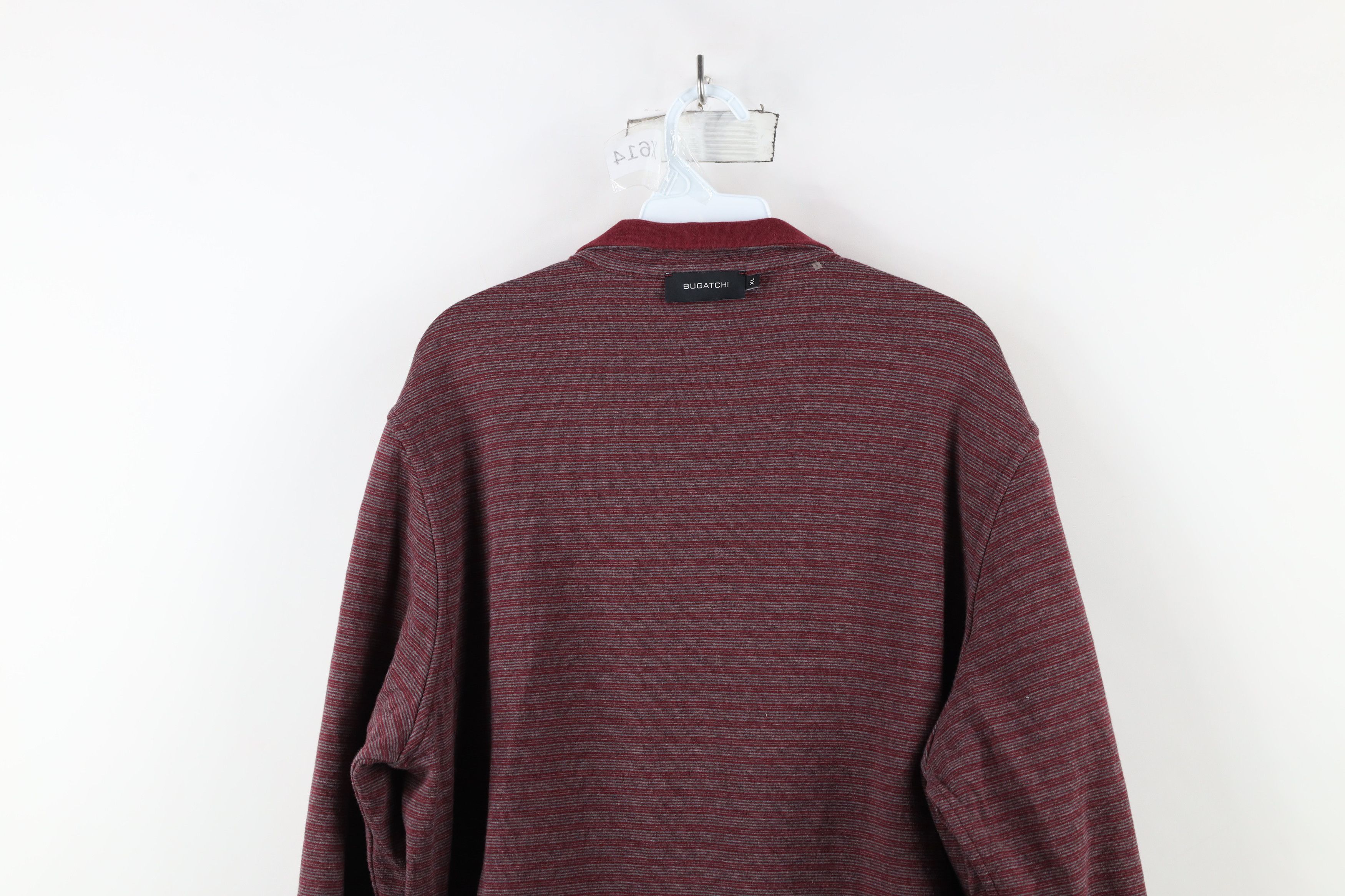 Vintage Bugatchi Uomo Blank Reversible Half Zip Pullover Sweater Red Size US XL / EU 56 / 4 - 15 Thumbnail