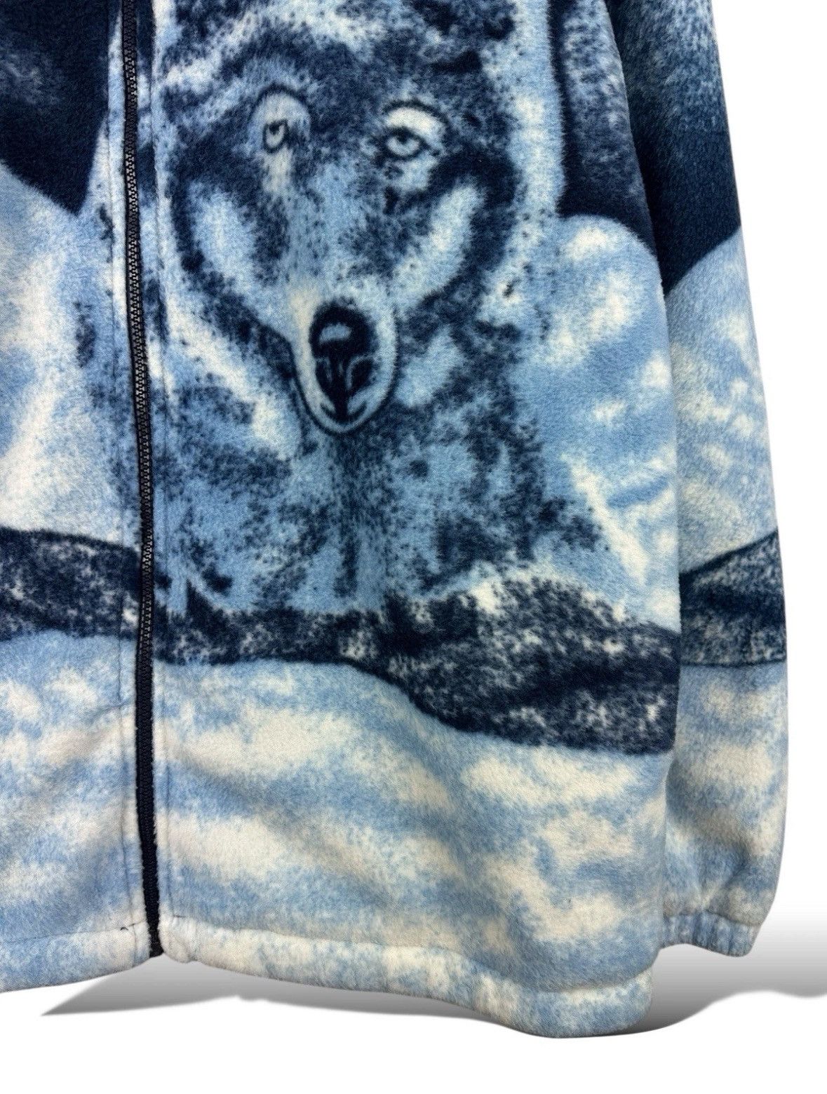 Other Vintage Wolf Sherpa Fleece Jacket Art Animal All Over Print Size US XXL / EU 58 / 5 - 4 Thumbnail