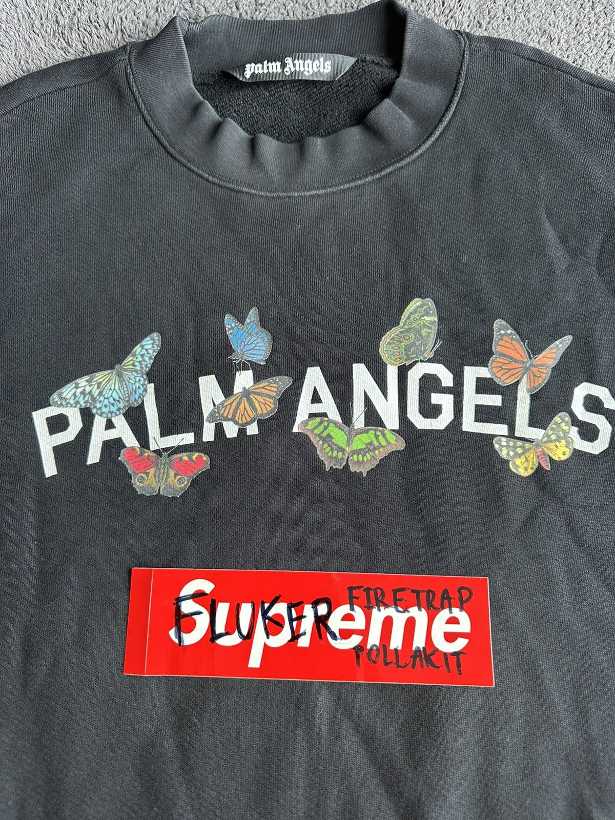Palm Angels Palm Angels Butterfly Crew Sweat Size XXL Size US XL / EU 56 / 4 - 2 Thumbnail