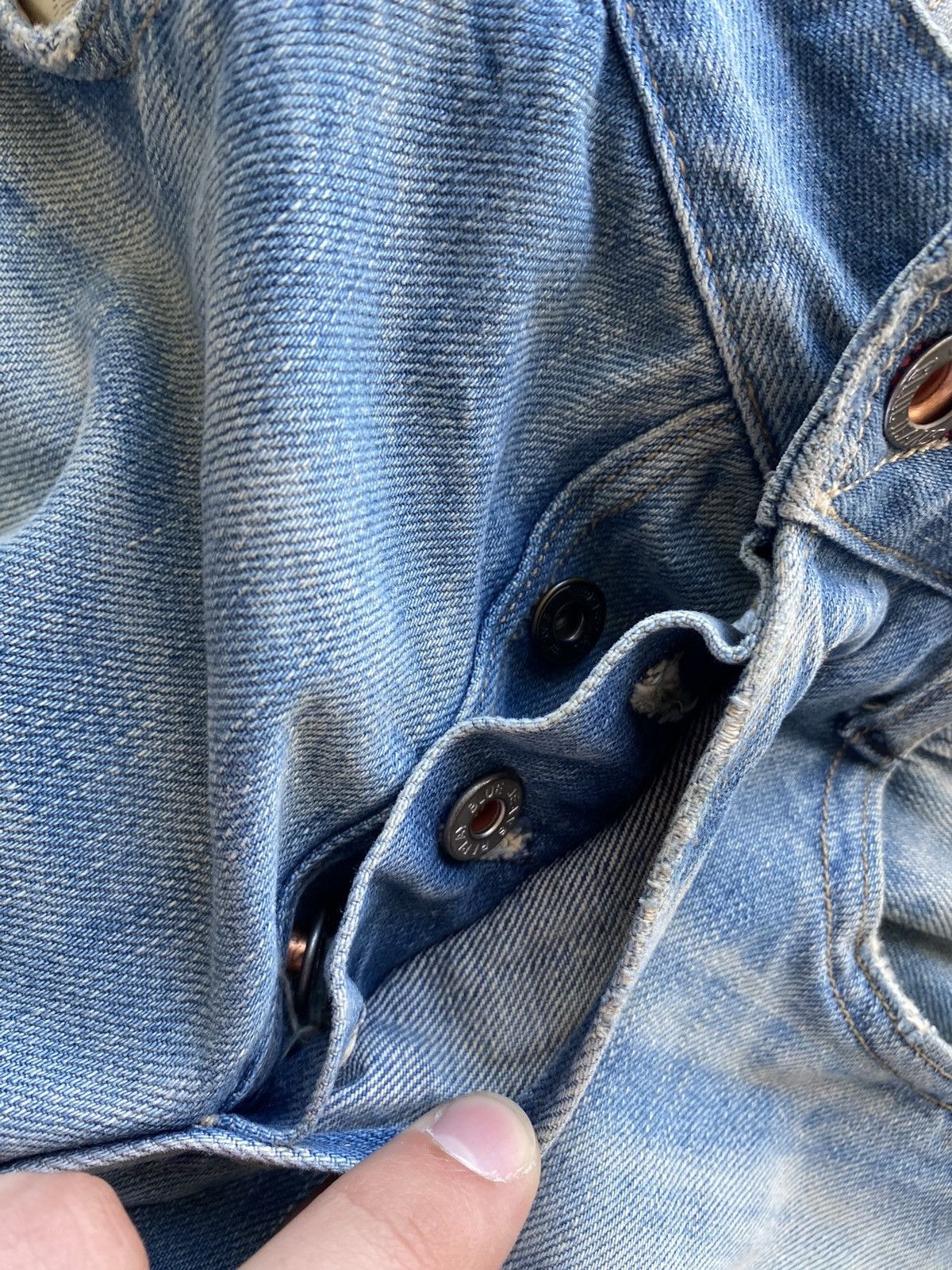 Replay 🔥Opium Punk Replay blue jeans 30 newbill washed faded Size US 30 / EU 46 - 17 Thumbnail
