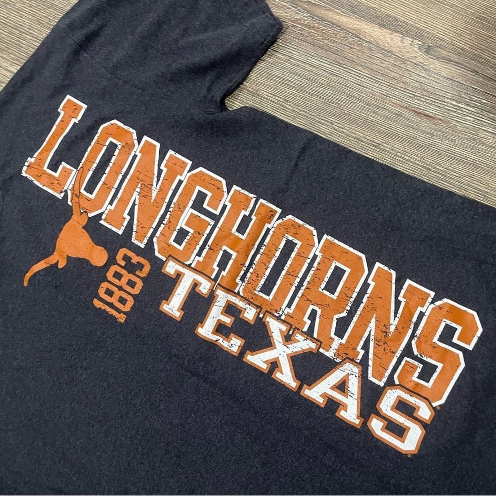 Pro Edge Pro Edge Mens T-Shirt Texas Longhorns 1883 Print Gray Large Size US L / EU 52-54 / 3 - 2 Thumbnail
