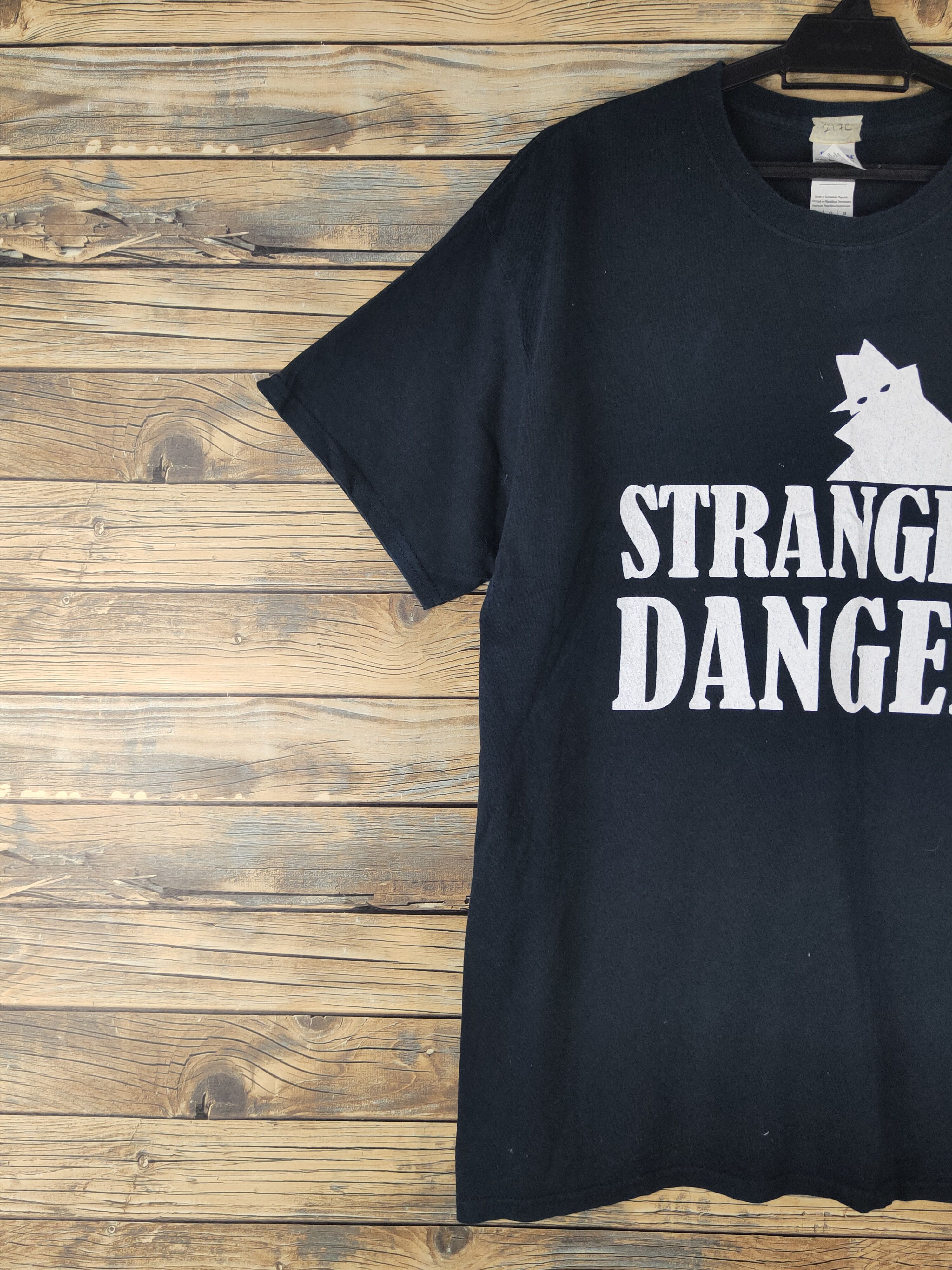 Band Tees DL Stranger Danger 55 Black Short Sleeve T-shirt #2176 Size US L / EU 52-54 / 3 - 3 Thumbnail