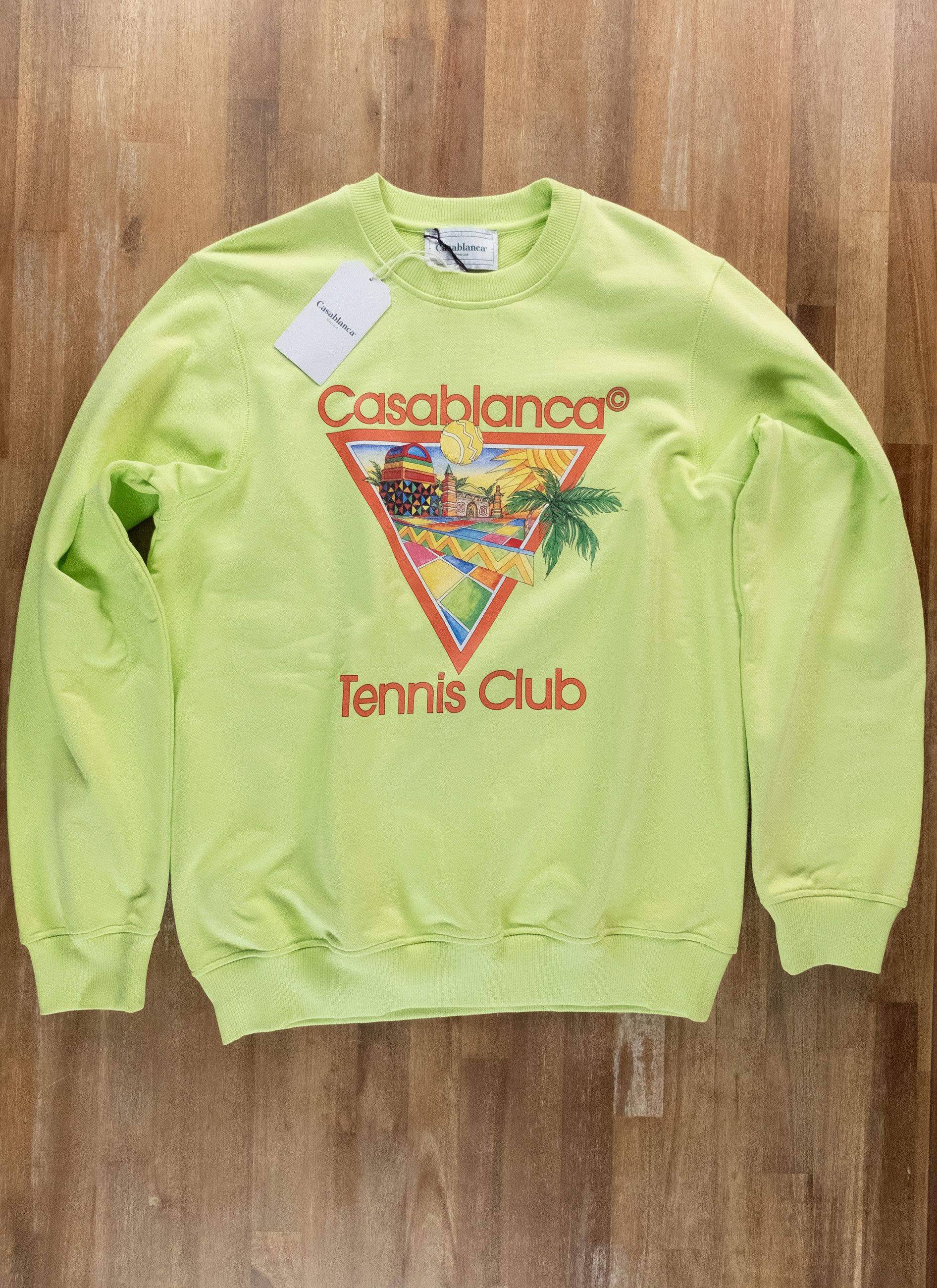 Casablanca CASABLANCA Afro Cubism Tennis Club green sweatshirt Large q Size US L / EU 52-54 / 3 - 1 Thumbnail