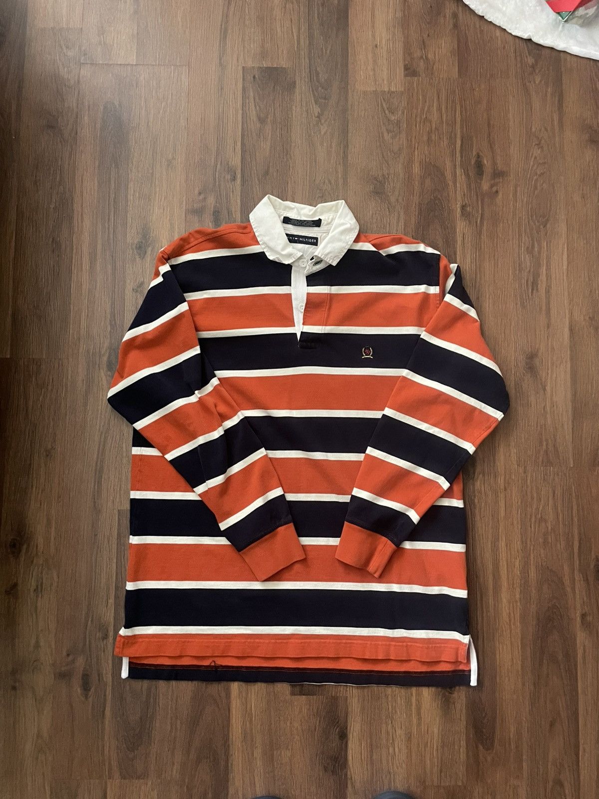 Tommy Hilfiger × Vintage 90s Tommy Hilfiger Size US L / EU 52-54 / 3 - 1 Thumbnail
