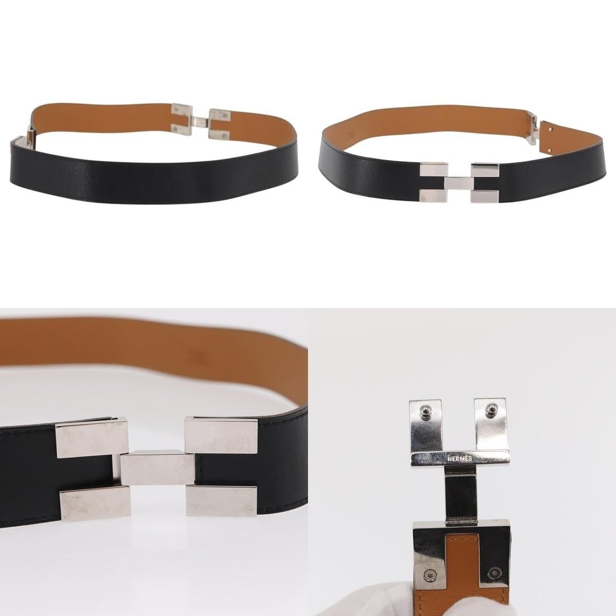 Hermes Hermes 24/32 Black Leather Belt Size ONE SIZE - 3 Thumbnail