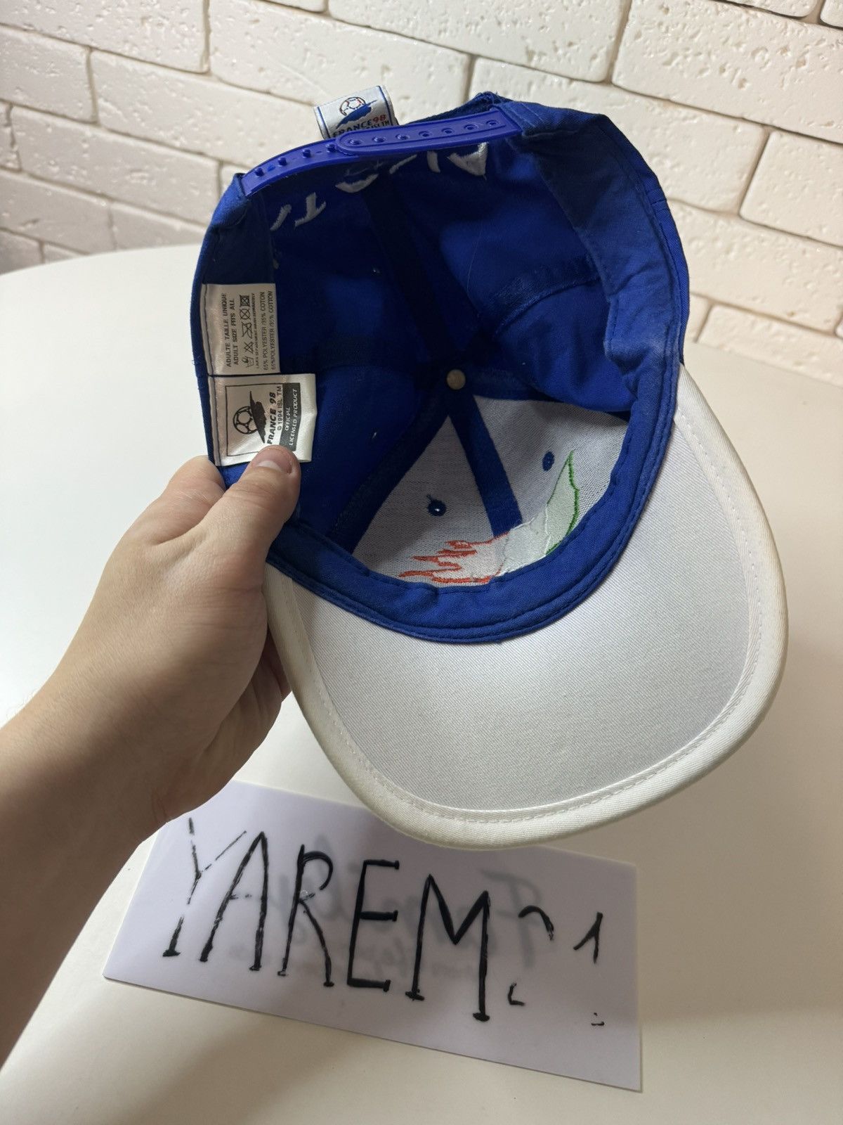 Vintage Italia France 98 vintage cap hat Size ONE SIZE - 5 Thumbnail
