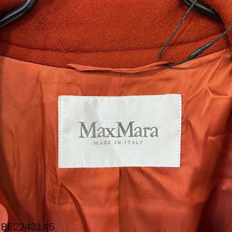 Max Mara Max Mara Orange-red wool coat Size M / US 6-8 / IT 42-44 - 4 Thumbnail