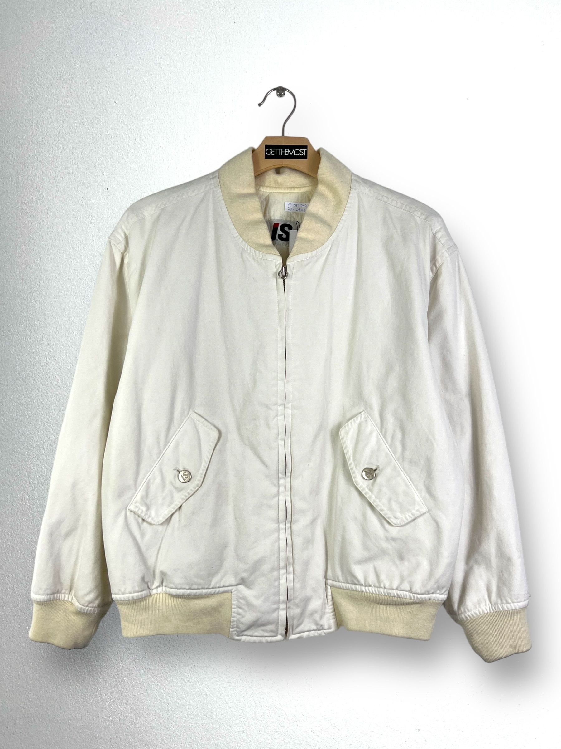 Issey Miyake × Vintage Vintage ISSEY MIYAKE I.S. Logo Bomber Jacket (M) GTMPT747 Size US M / EU 48-50 / 2 - 7 Thumbnail