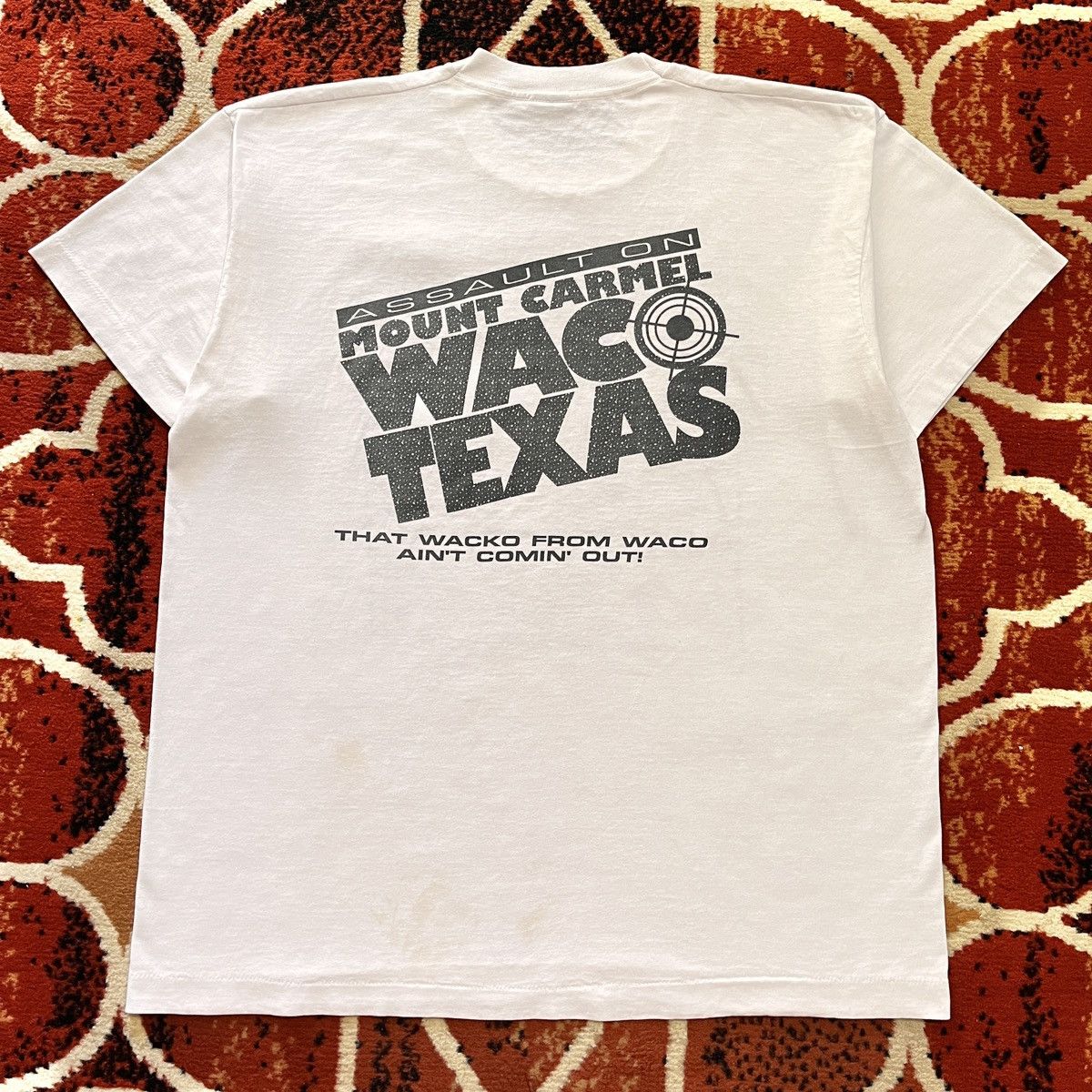 Vintage 1990s The Adventures Of Davy Koresh In The Temple Of Doom Size US XL / EU 56 / 4 - 2 Thumbnail