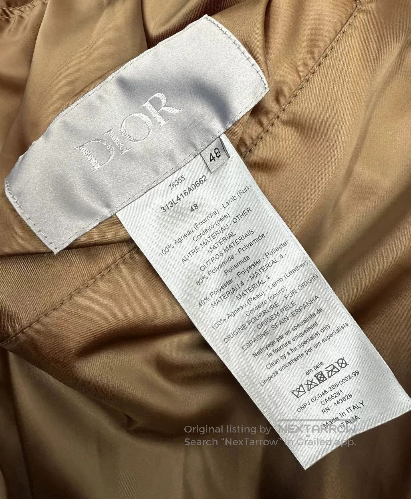 Dior Dior 2024 Double-Sided Pilot Fur Jacket. Size US M / EU 48-50 / 2 - 4 Thumbnail