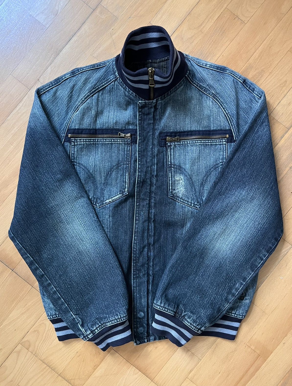 Dolce & Gabbana 2000s Dolce & Gabbana denim bomber jacket Size US L / EU 52-54 / 3 - 2 Thumbnail