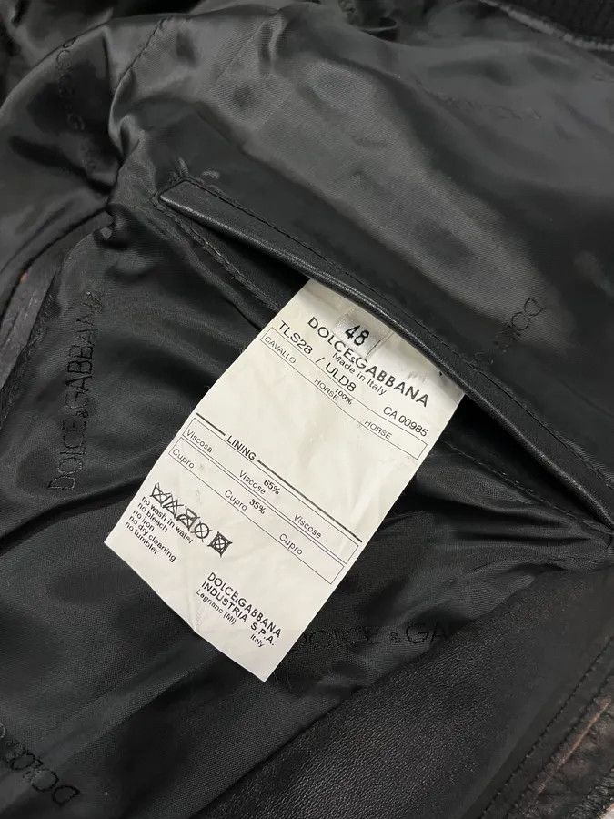 Dolce & Gabbana AW2003 Dolce & Gabbana Brown Horse Leather Zip Detachables Sleeves Jacket Size US M / EU 48-50 / 2 - 16 Thumbnail
