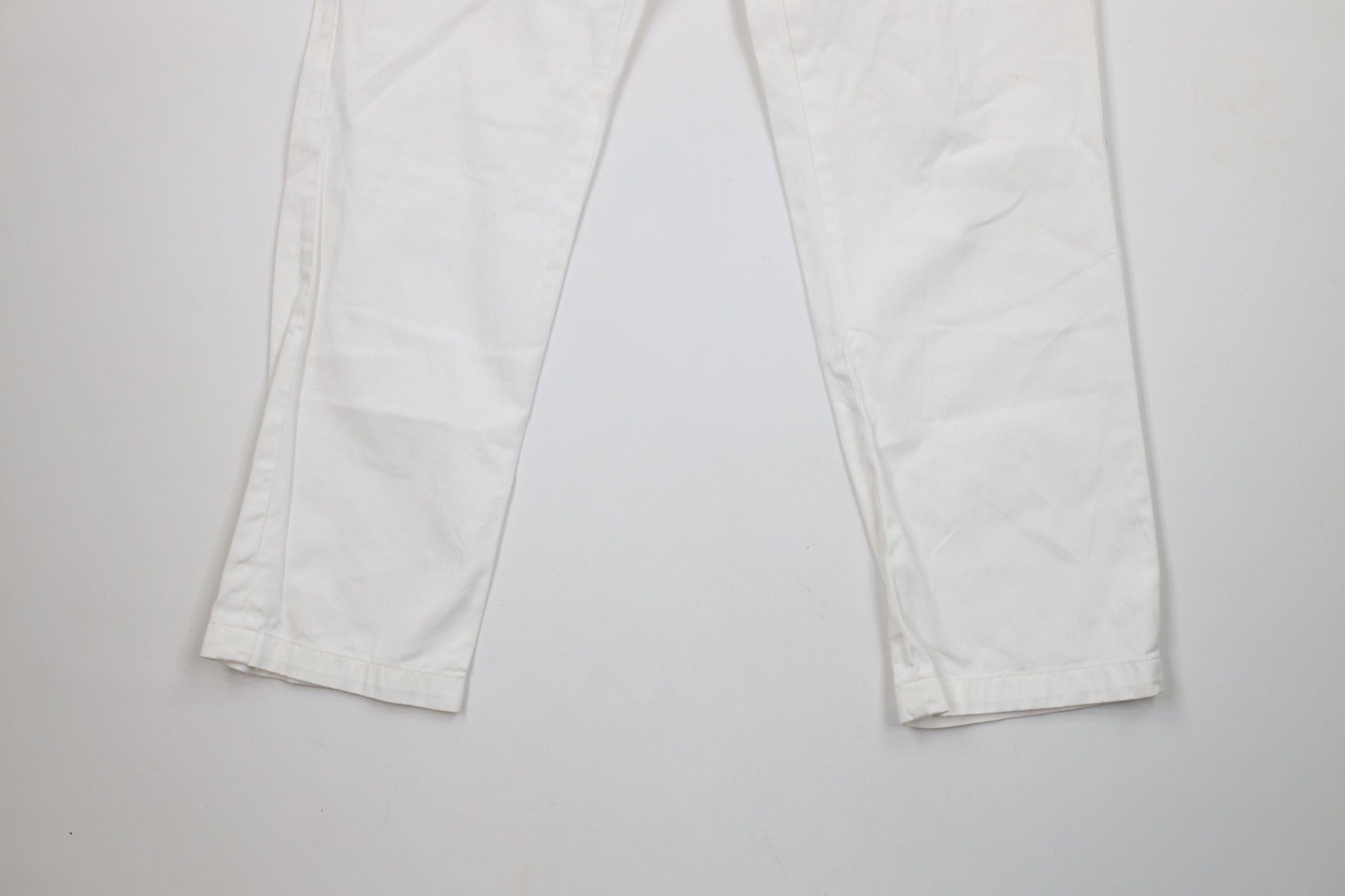 Ralph Lauren × Vintage Vintage Ralph Lauren Classic Fit Chino Pants White Cotton Size US 33 - 4 Thumbnail