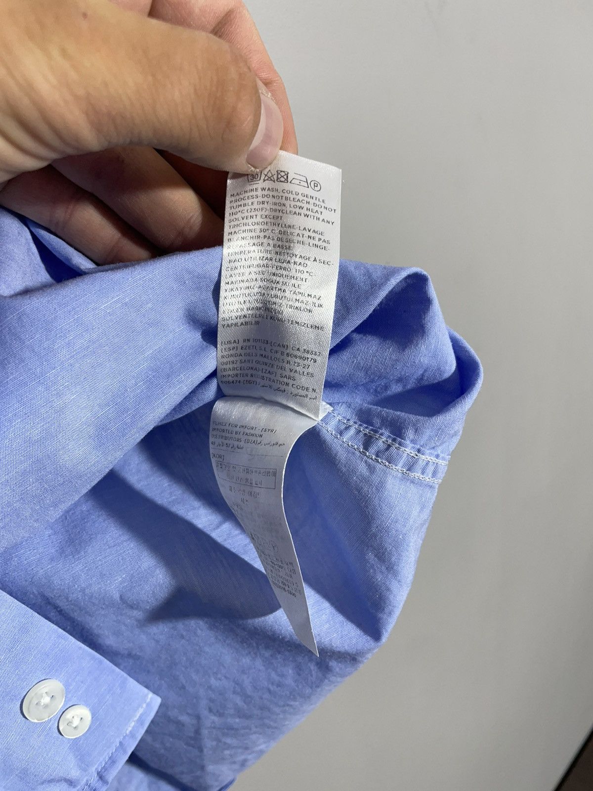 Z Zegna Z Zegna Blue Short sleeves shirt size 40 15 3/4 Size US M / EU 48-50 / 2 - 8 Thumbnail