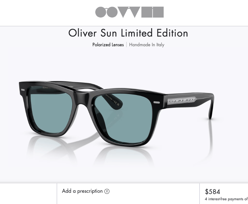 Oliver Peoples OLIVER PEOPLES OLIVER POLARIZED SUN LIMITED EDITION Size ONE SIZE - 9 Thumbnail