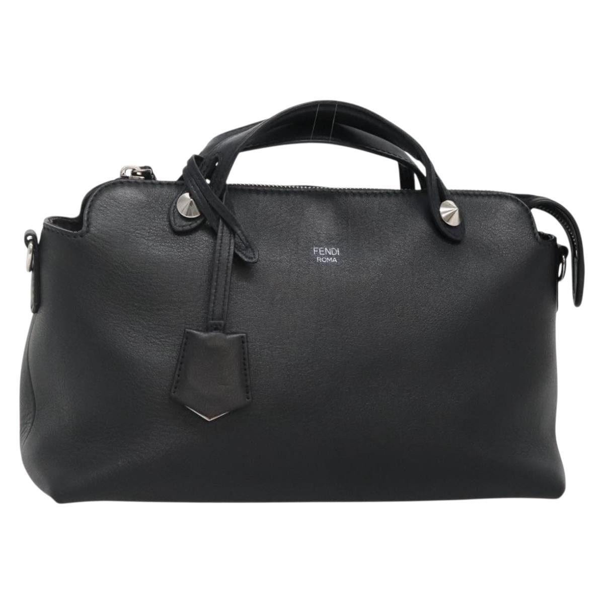 Fendi FENDI Hand Bag Leather Black Silver Size ONE SIZE - 1 Thumbnail