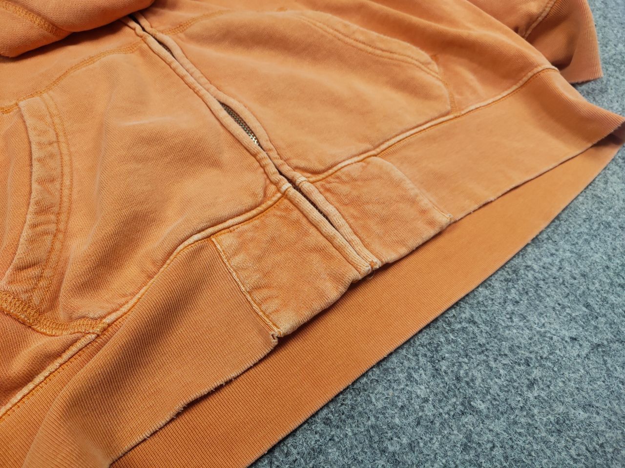 Polo Ralph Lauren Vintage 90's Polo Ralph Lauren RRL Zip Orange Faded Hoodie Size US L / EU 52-54 / 3 - 12 Thumbnail