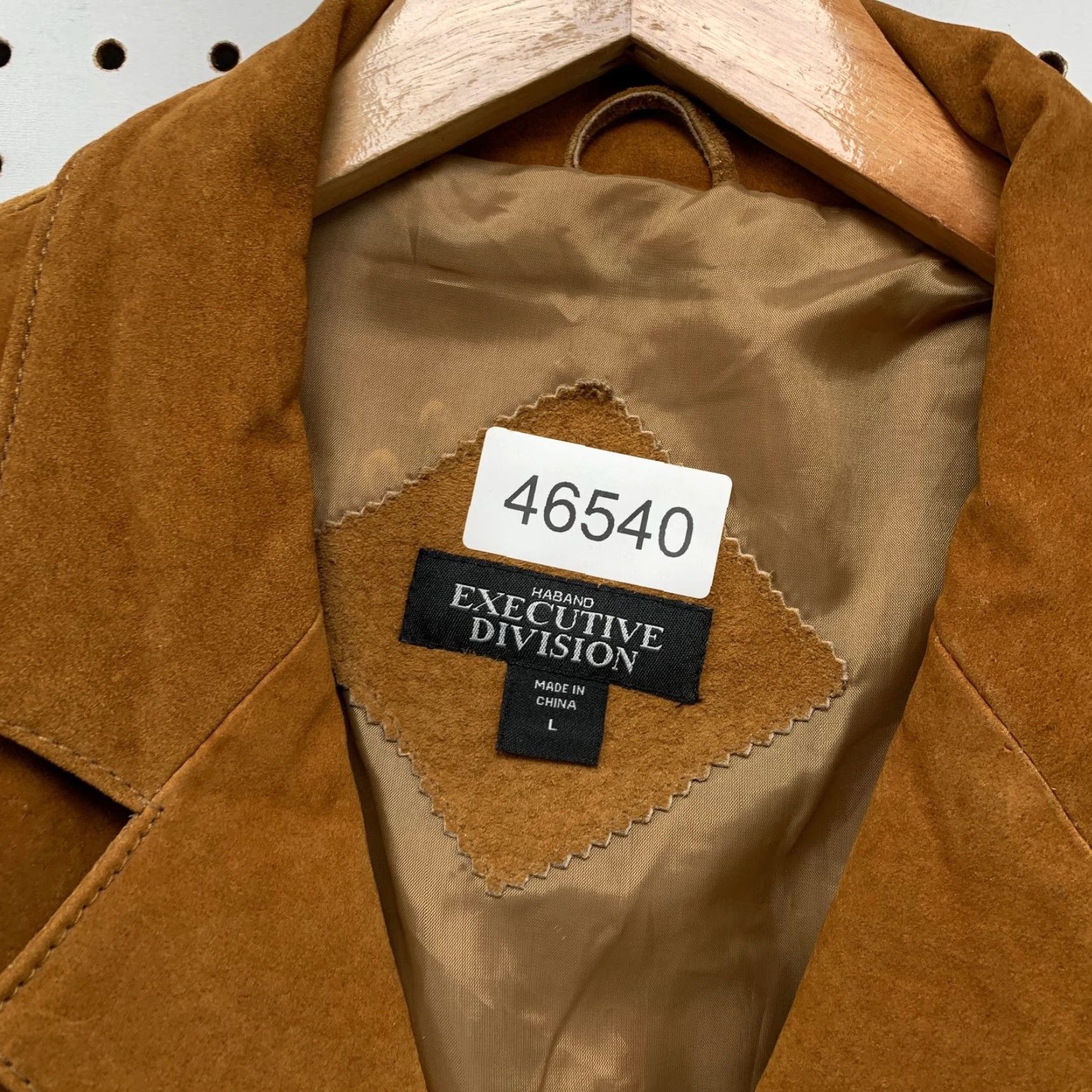 Haband Haband Executive Division Suede Blazer Jacket Mens Large Brown Sports Coat Size 42R - 2 Thumbnail