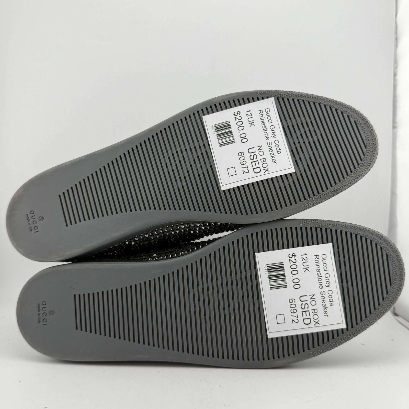 Gucci Gucci Grey Coda Rhinestone Sneaker 12UK Used No Box Size US 12.5 / EU 45-46 - 6 Thumbnail
