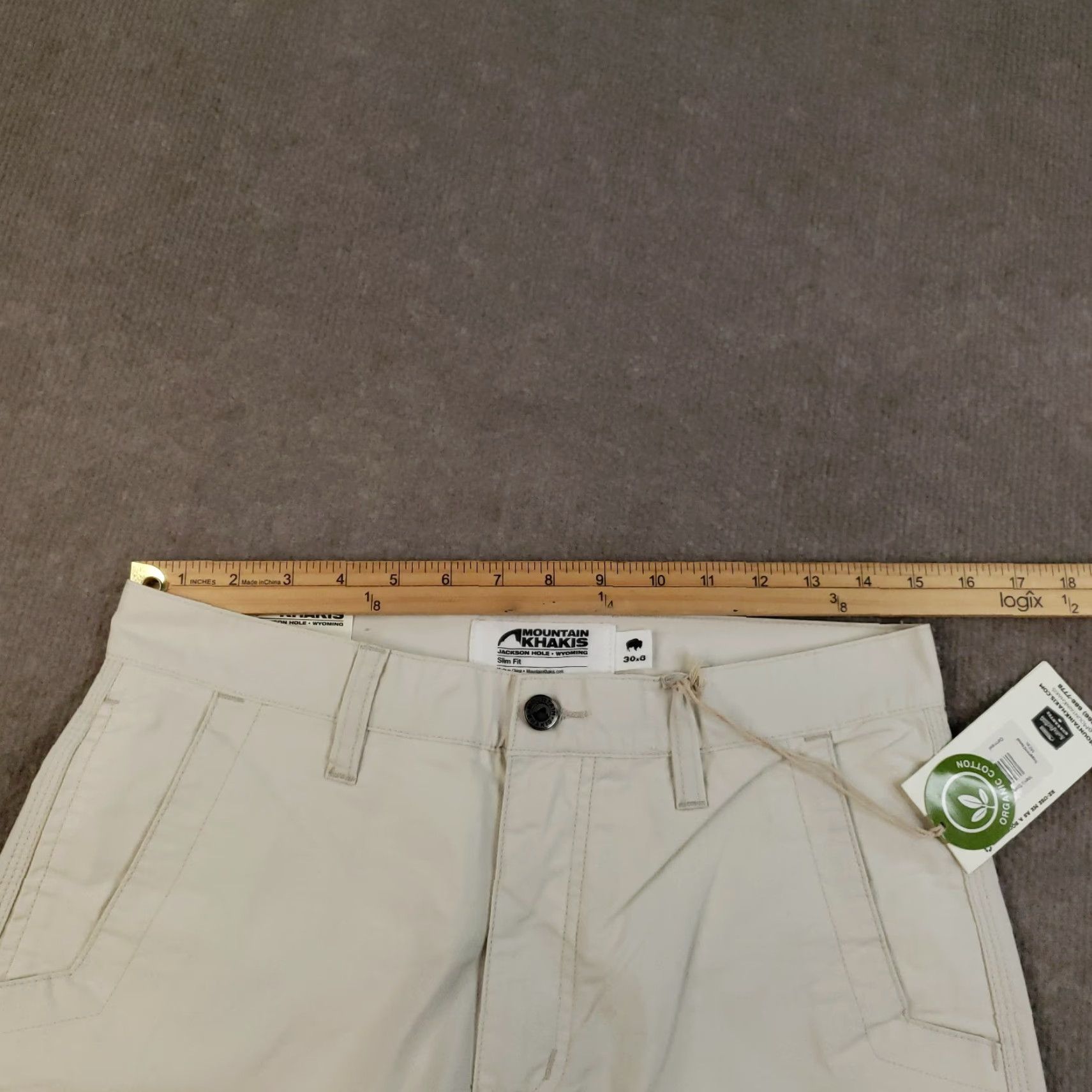 Mountain Khakis VINTAGE Mountain Khakis Shorts Mens Size 30 Beige Stretch Poplin Slim Fit Lightweight Size US 30 / EU 46 - 6 Thumbnail