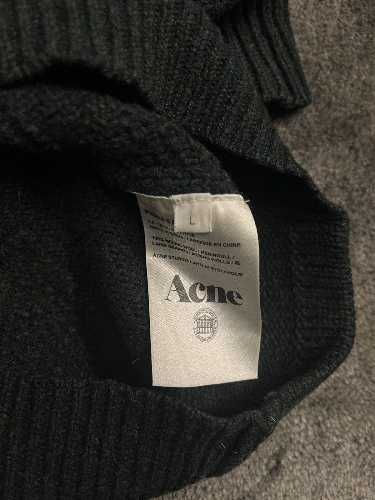 Acne Studios Archive Acne Studios Dark Green Wool Sweater Size L Size US L / EU 52-54 / 3 - 4 Thumbnail
