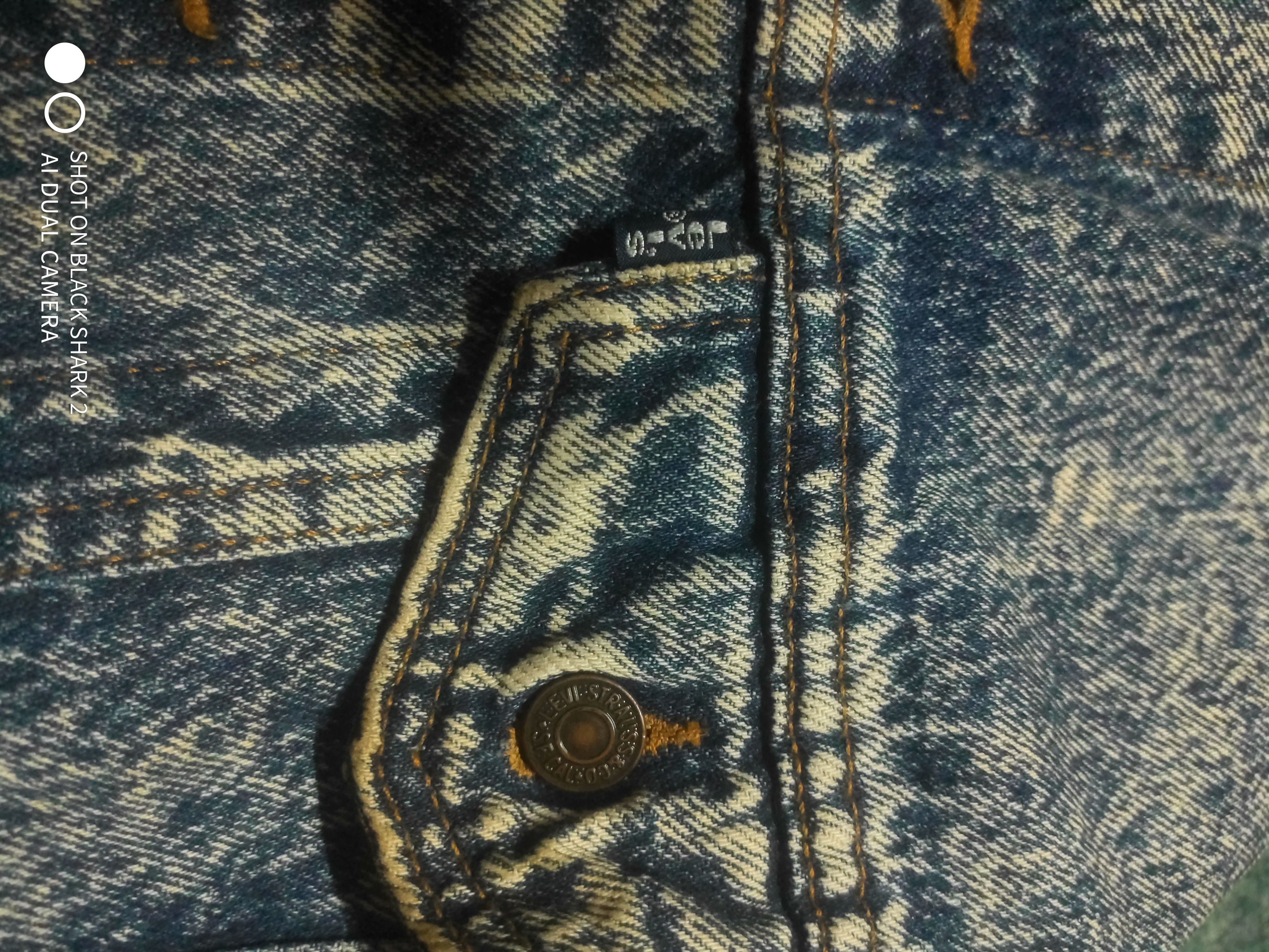 image of Made In USA Asid Wash Levis Vintage Trucker Jacket Type 3 in Asid Wash Blue, Men's (Size Large)