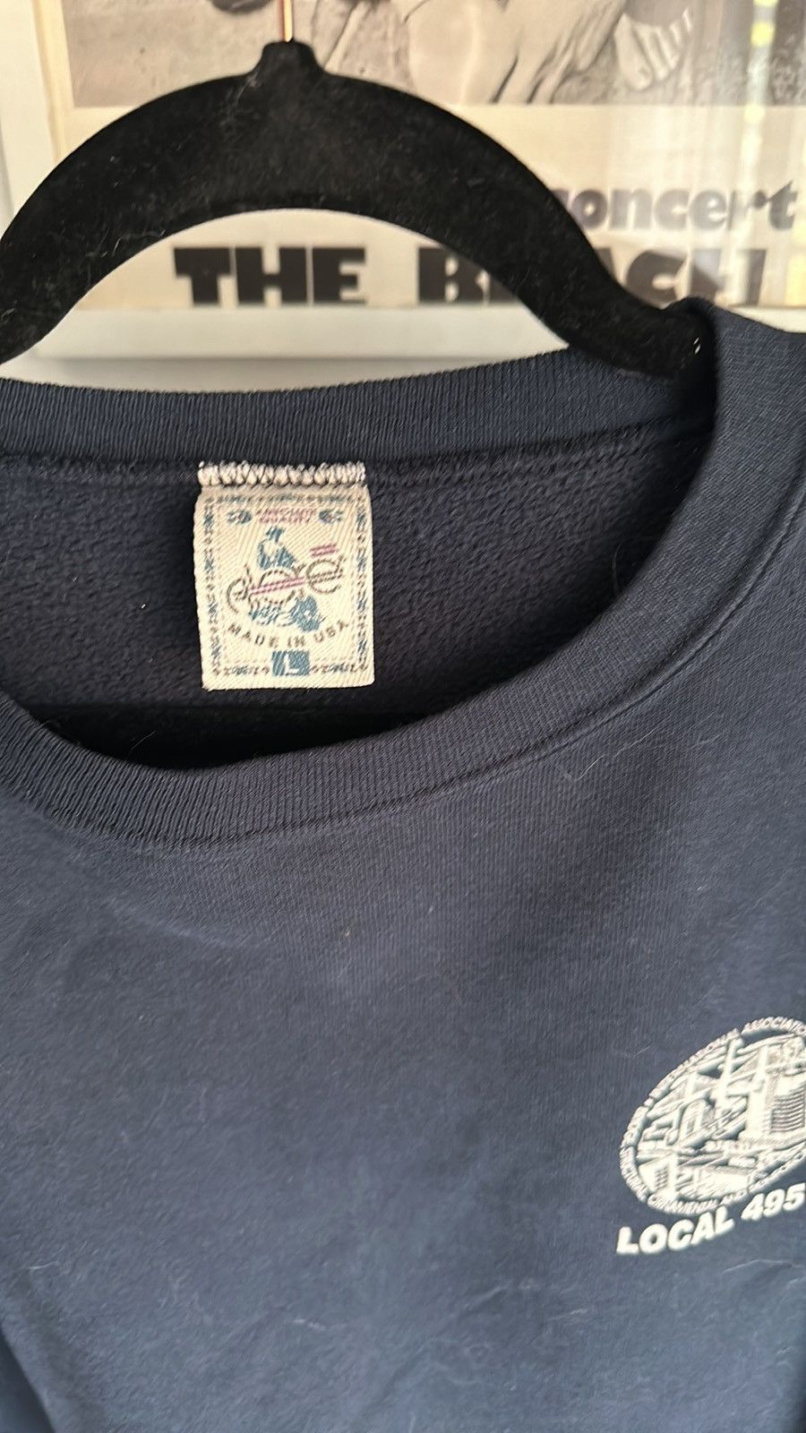 Vintage Vintage made in USA ironworkers crewneck Size US L / EU 52-54 / 3 - 5 Thumbnail