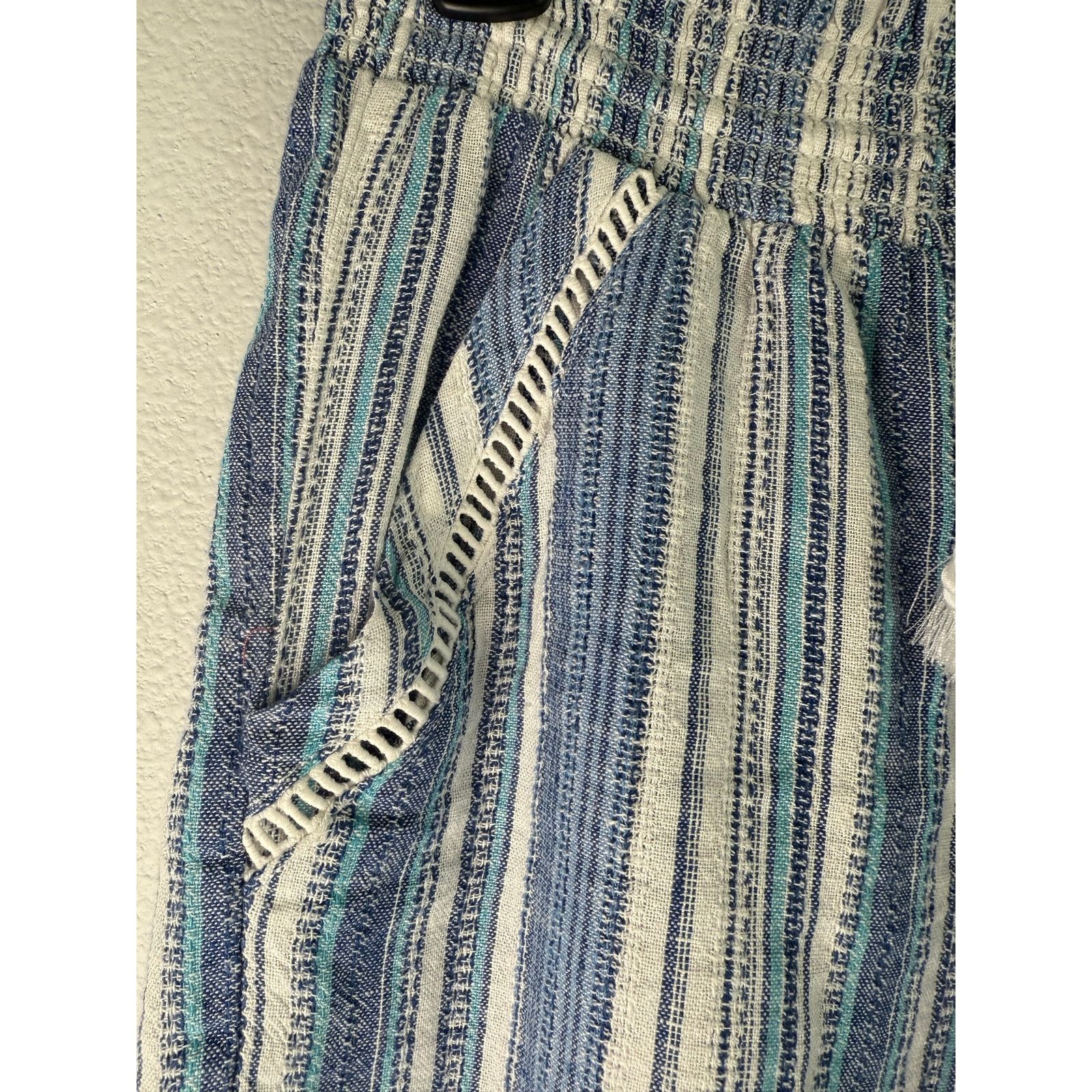 Briggs & Riley NWT Briggs Blue Stripe Linen Shorts, Sz Small Size 28" / US 6 / IT 42 - 3 Thumbnail