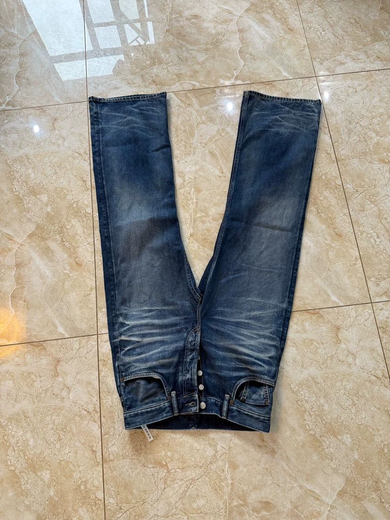Acne Studios Acne Studios Blue classic loose straight-leg cat-beard jea Size US 29 - 1 Thumbnail