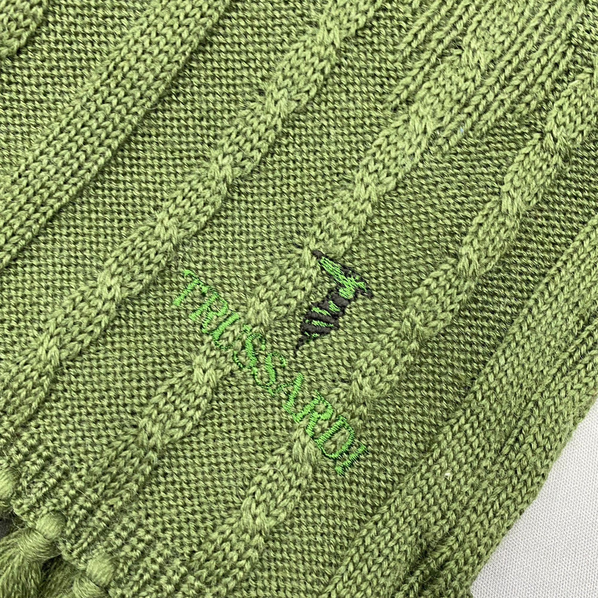 Trussardi Vintage Trussardi Scarf Muffler Wool Ribbed Knit Scarves Size ONE SIZE - 4 Thumbnail