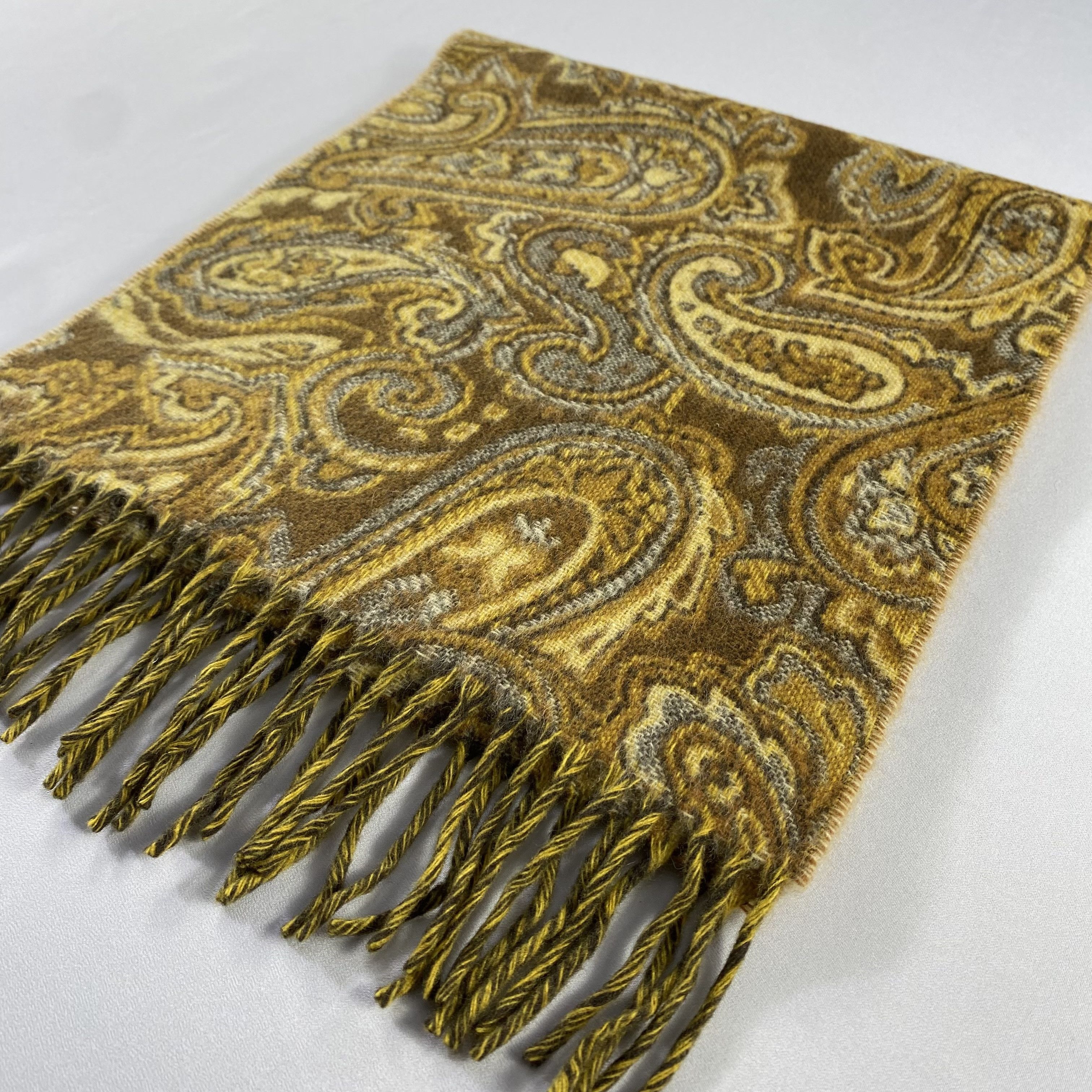 Etro Etro Milano Luxury Scarf 50/50 Lambswool Kashmir Paisley Size ONE SIZE - 3 Thumbnail