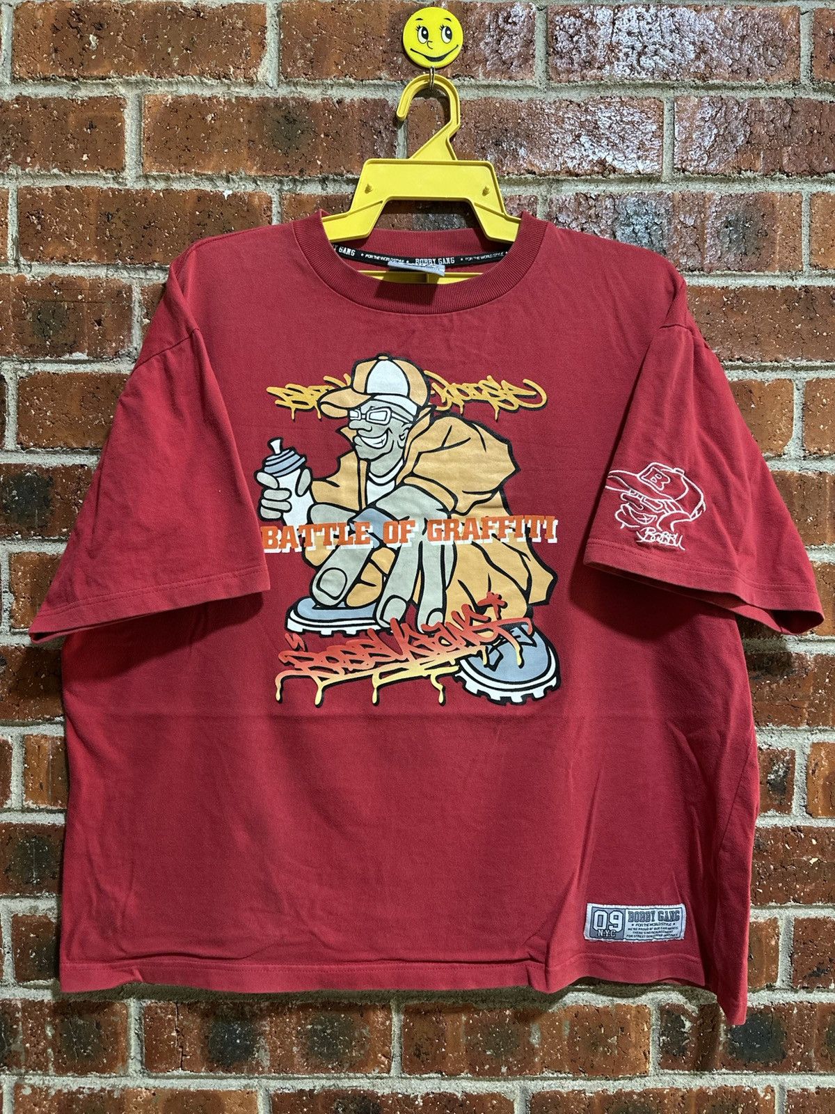 Vintage Battle Of Graffiti Faded Hip Hop Boxy Tee