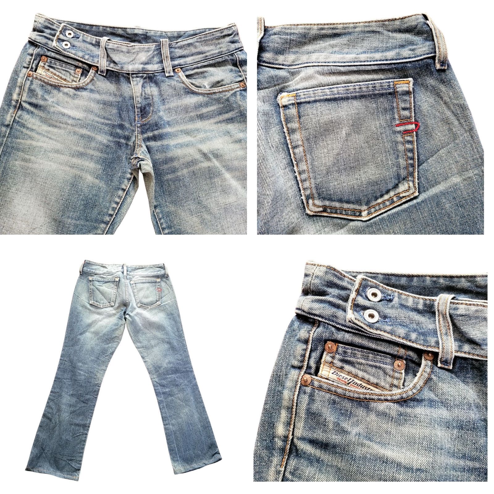 Diesel Diesel Cherone L.34 Women’s Jeans – W28 L28 – Bootcut – Made in Italy – Vintage Blue Denim Jeans Size 28" / US 6 / IT 42 - 8 Thumbnail