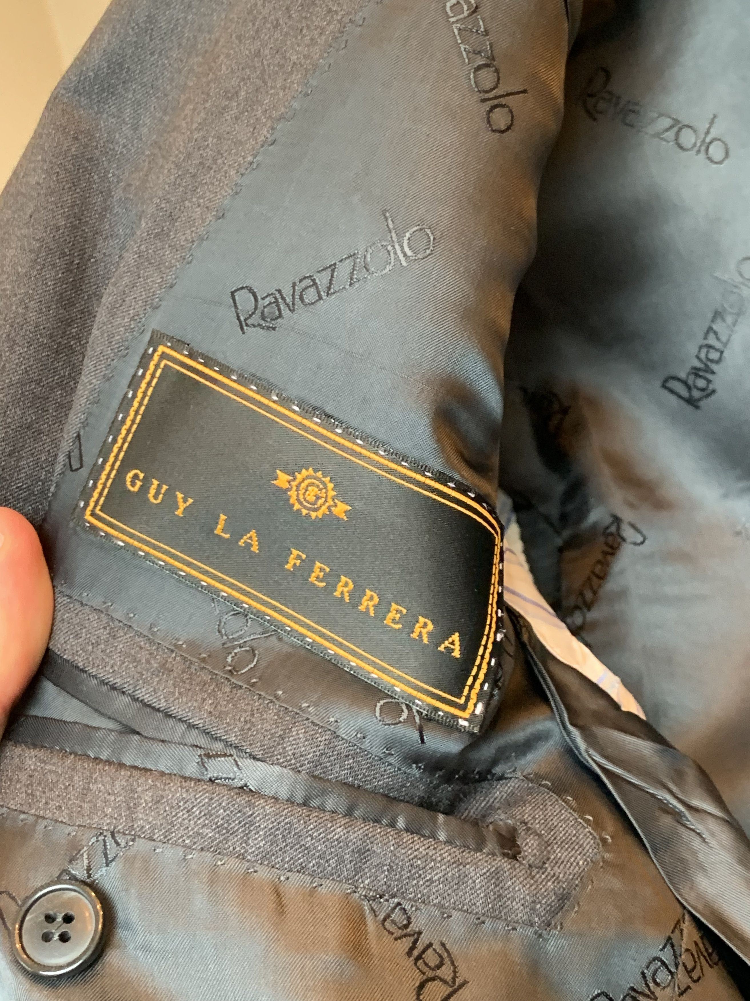 Ravazzolo Ravazzolo Grey Blazer Jacket Size 42R Size 42R - 6 Thumbnail