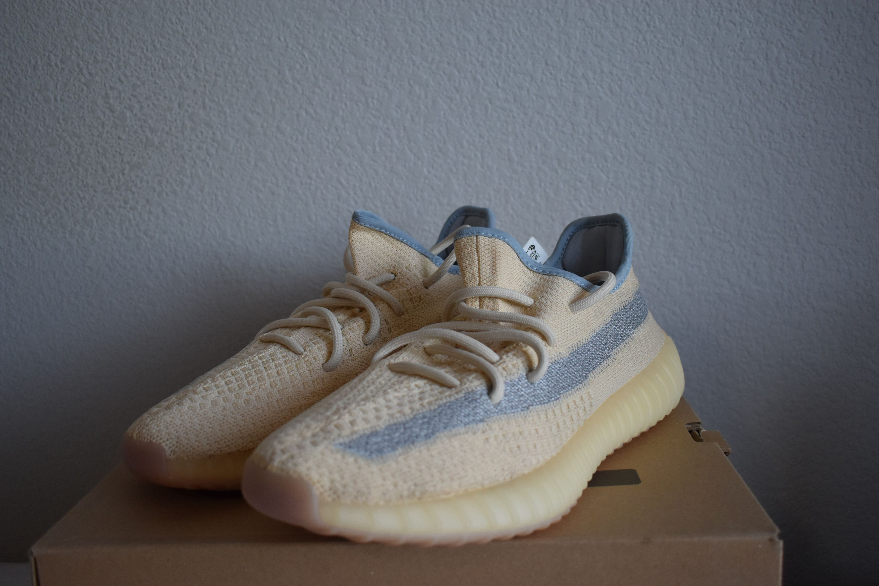 Adidas × Kanye West Yeezy Boost 350 V2 'Linen' Size US 8.5 / EU 41-42 - 6 Thumbnail