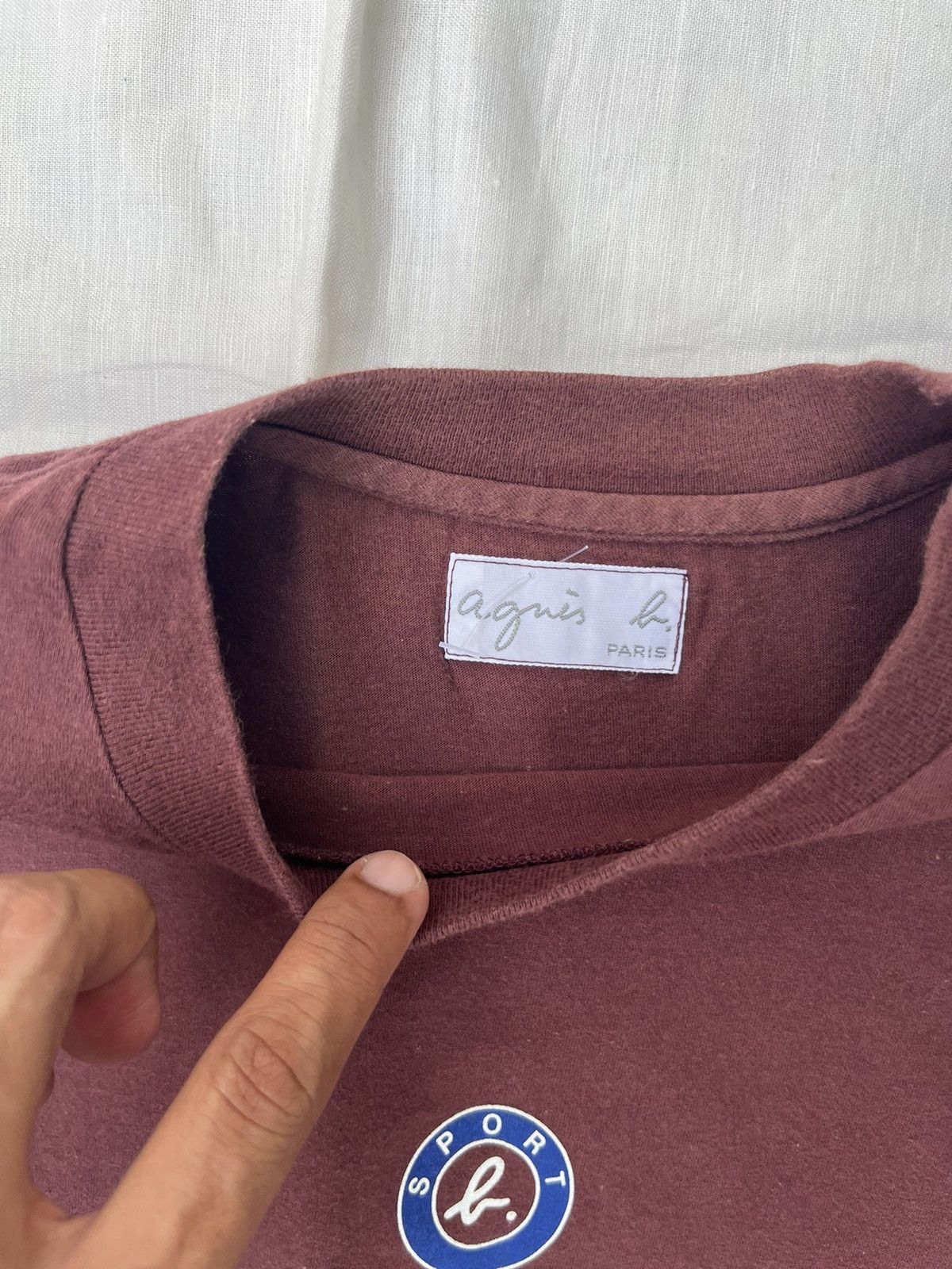 Vintage × agnes b. Agnes B. Paris Sport Vintage Crop Center Logo Size XS / US 0-2 / IT 36-38 - 4 Thumbnail